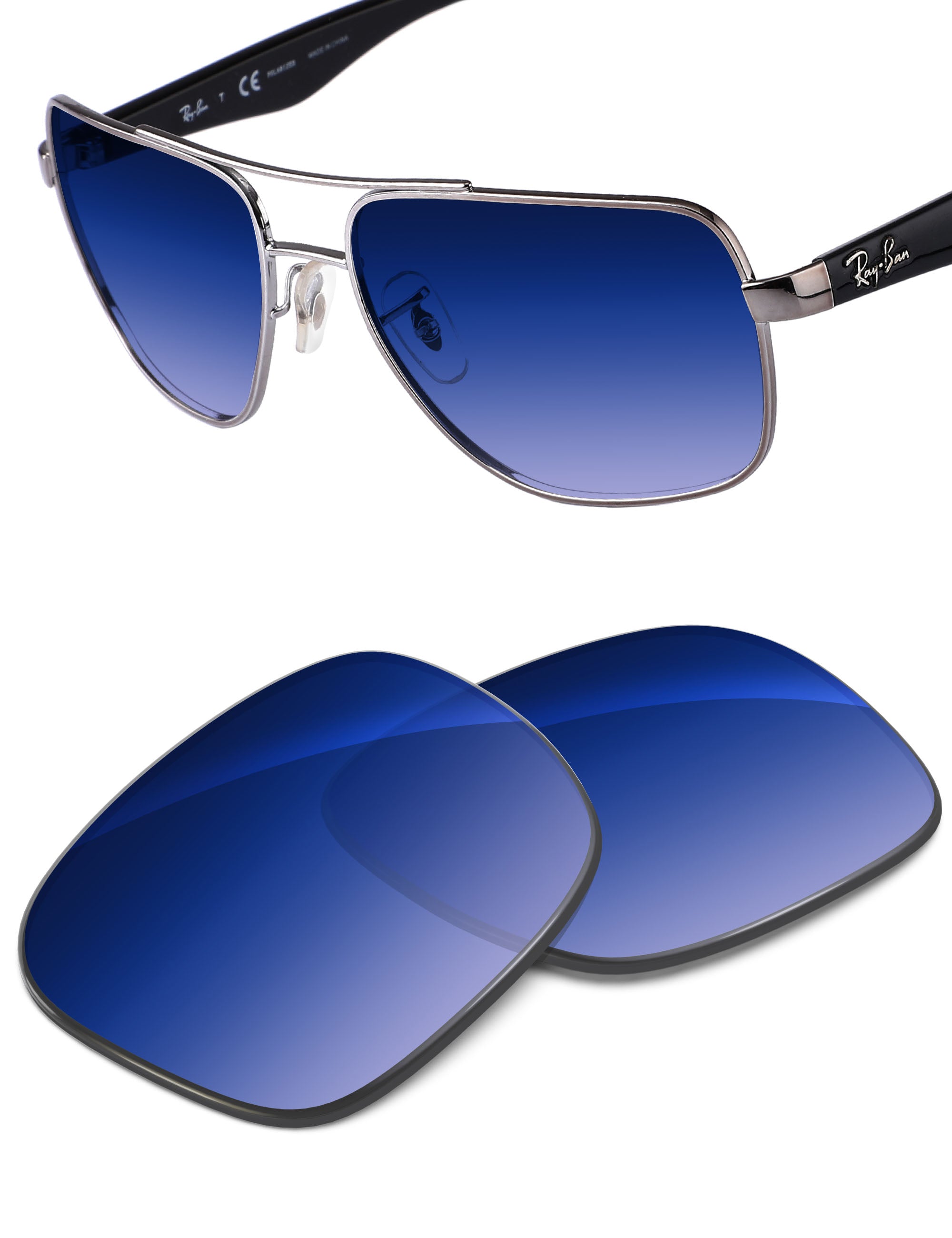 Aqua Blue Gradient-Non-Polarized