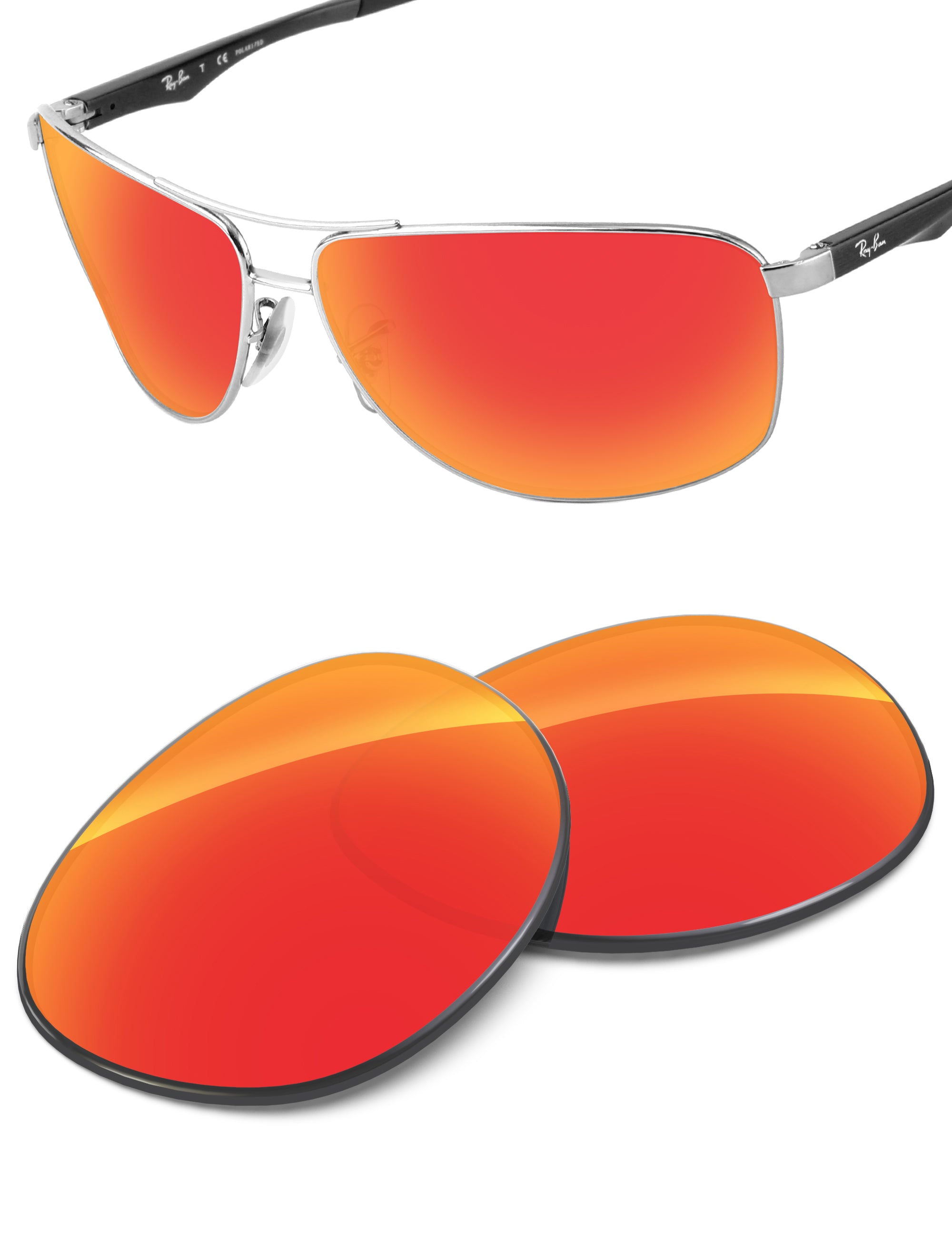 Fire Red FlashMirror™-Non-Polarized