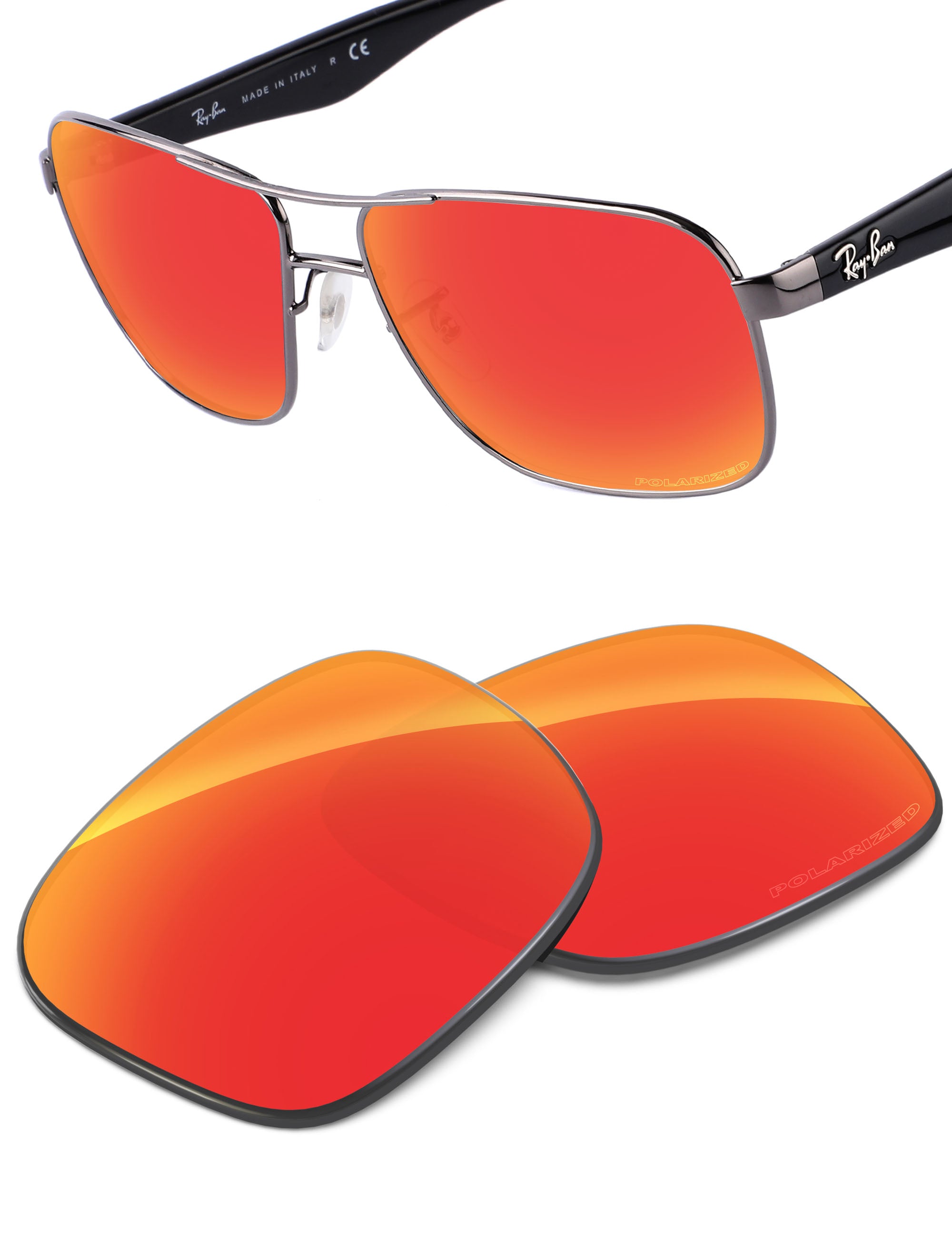 Fire Red FlashMirror™-Polarized