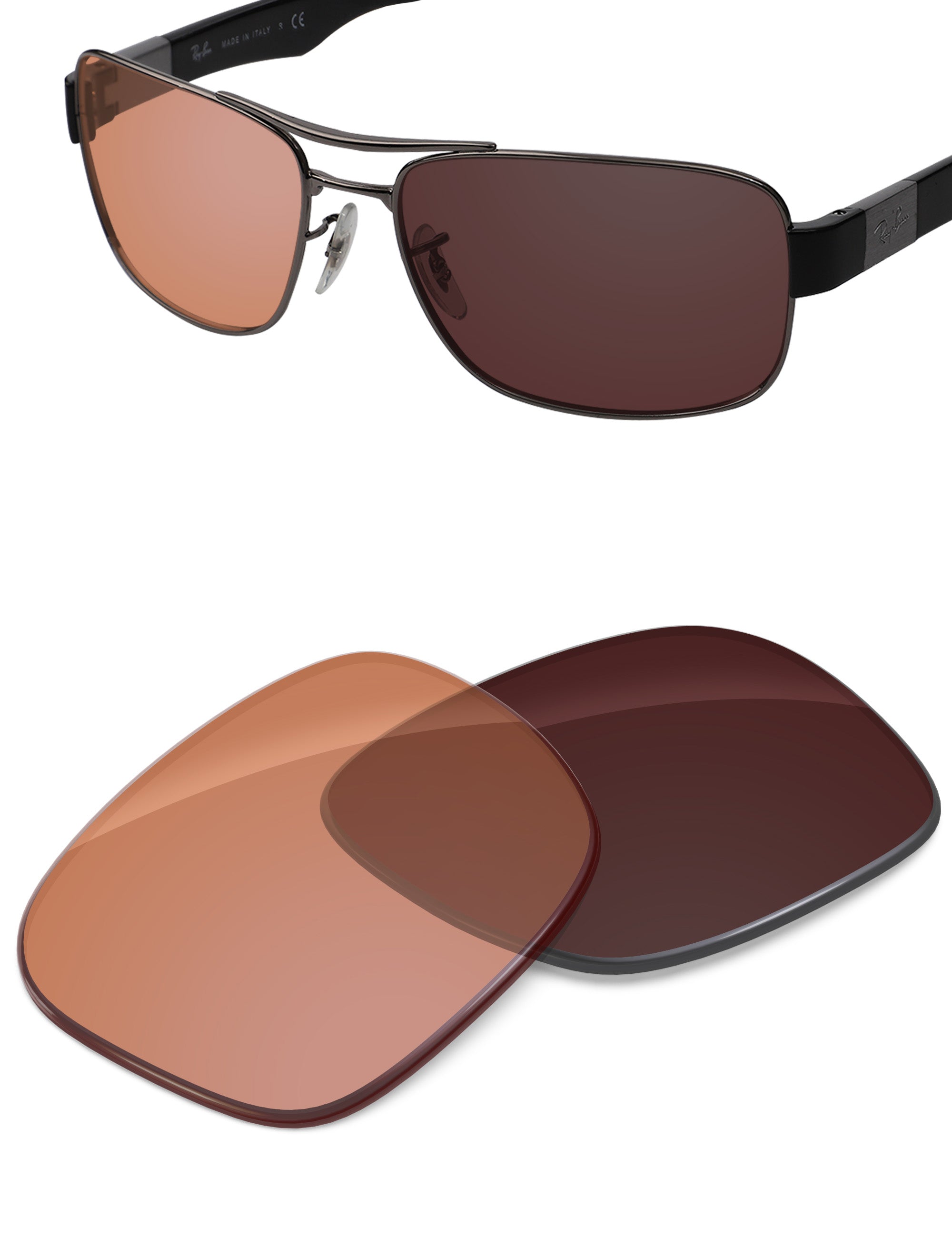Orange Tint Photochromic-Non-Polarized