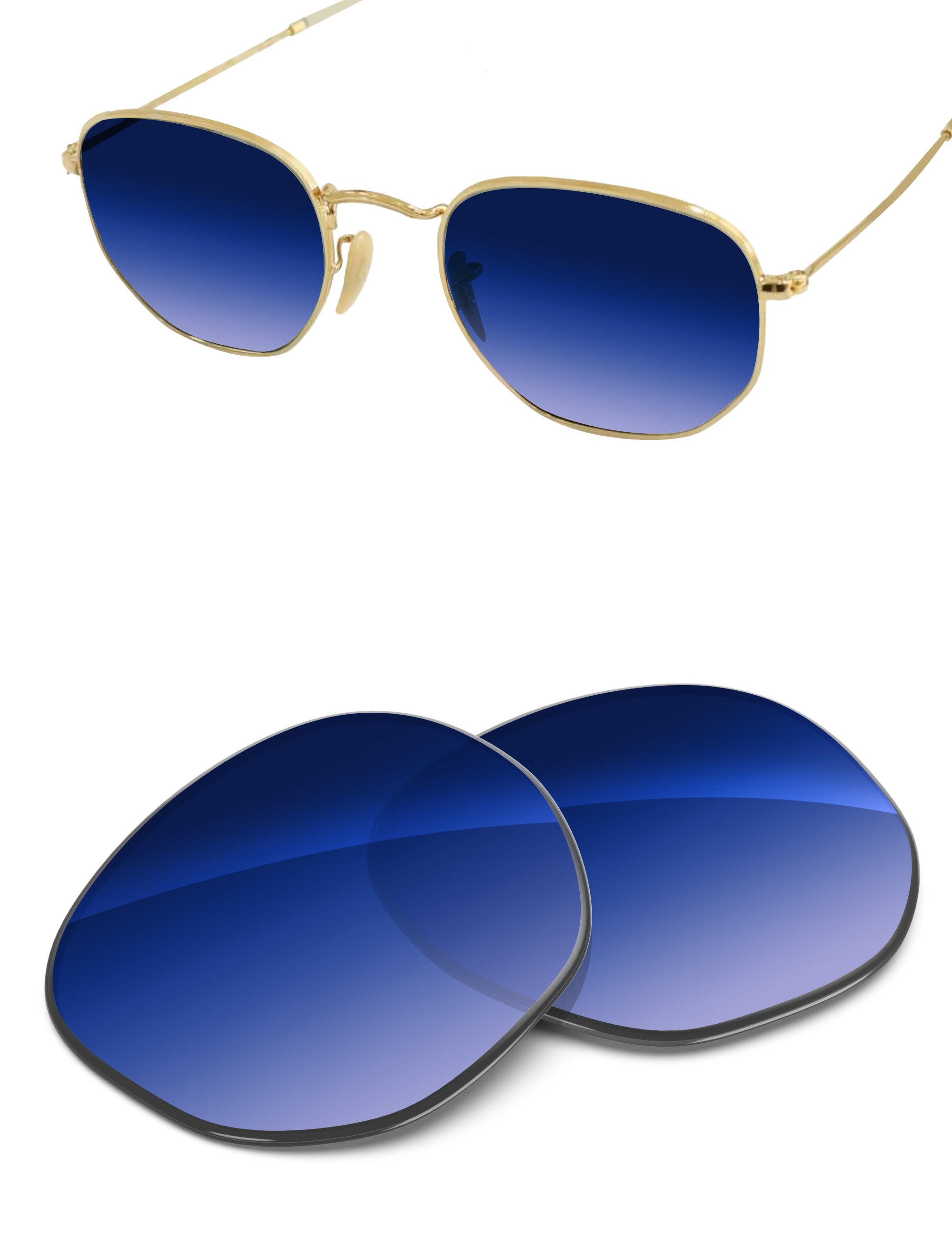 Aqua Blue Gradient-Non-Polarized