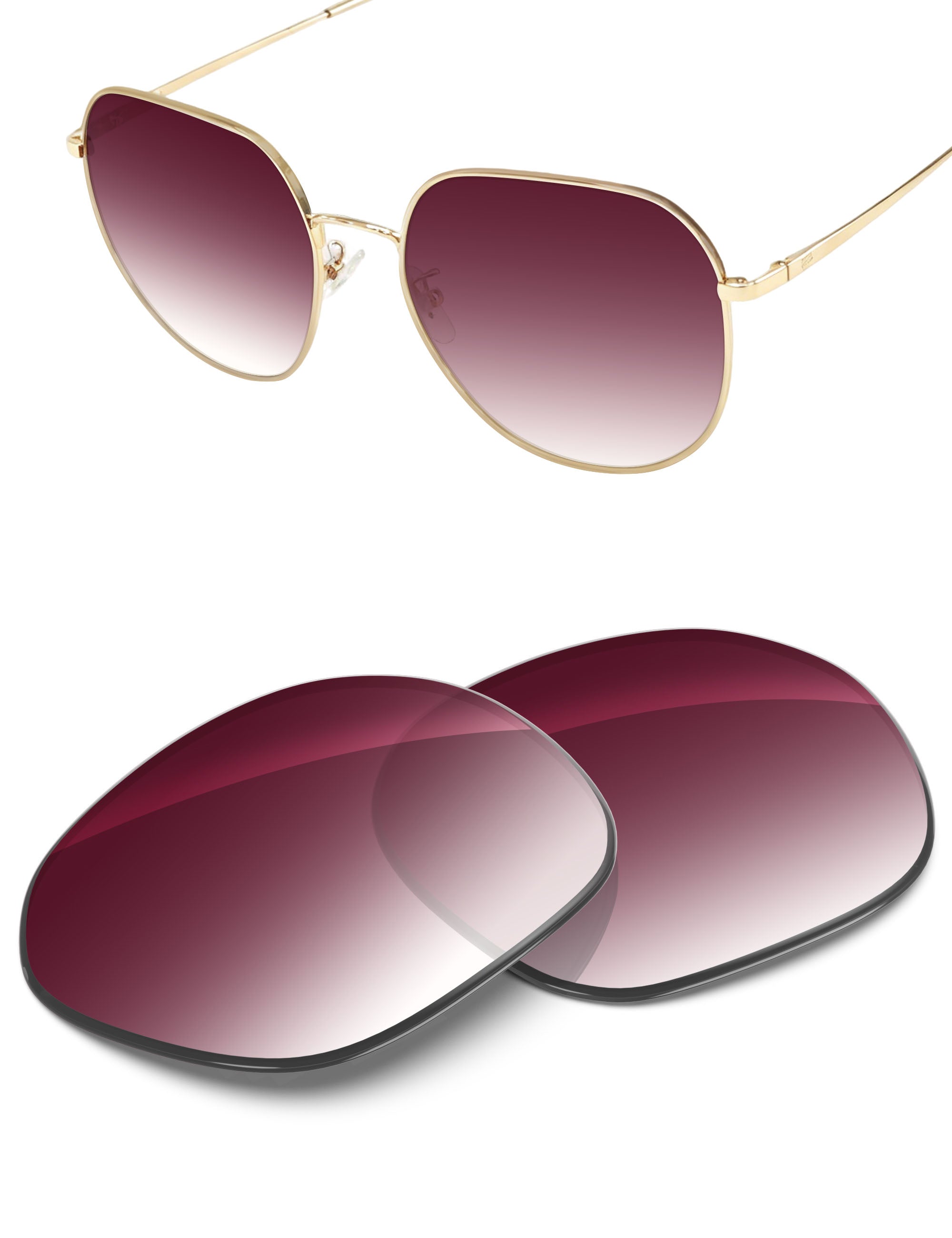 Wine Red Gradient-Non-Polarized