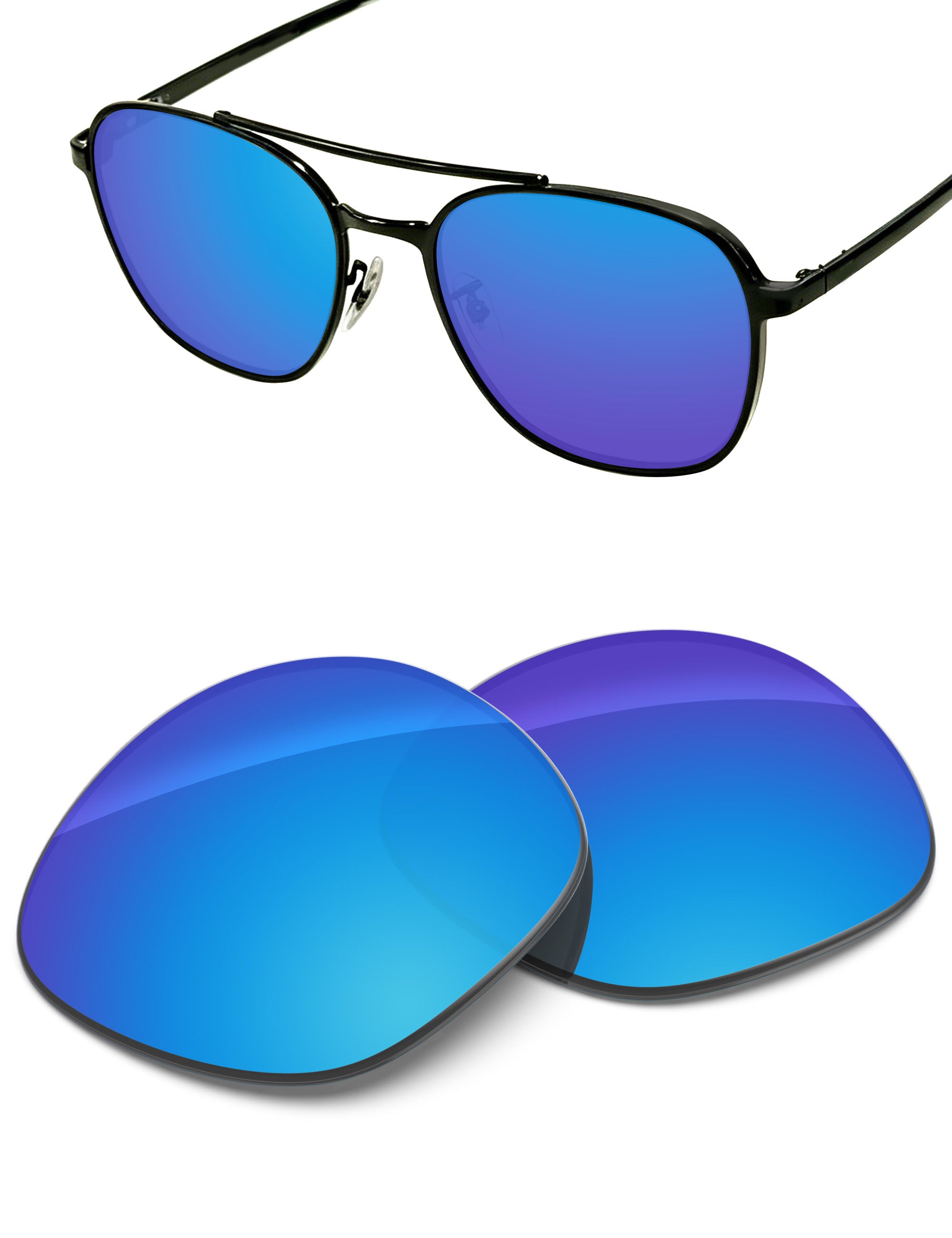 Sky Blue FlashMirror™-Non-Polarized