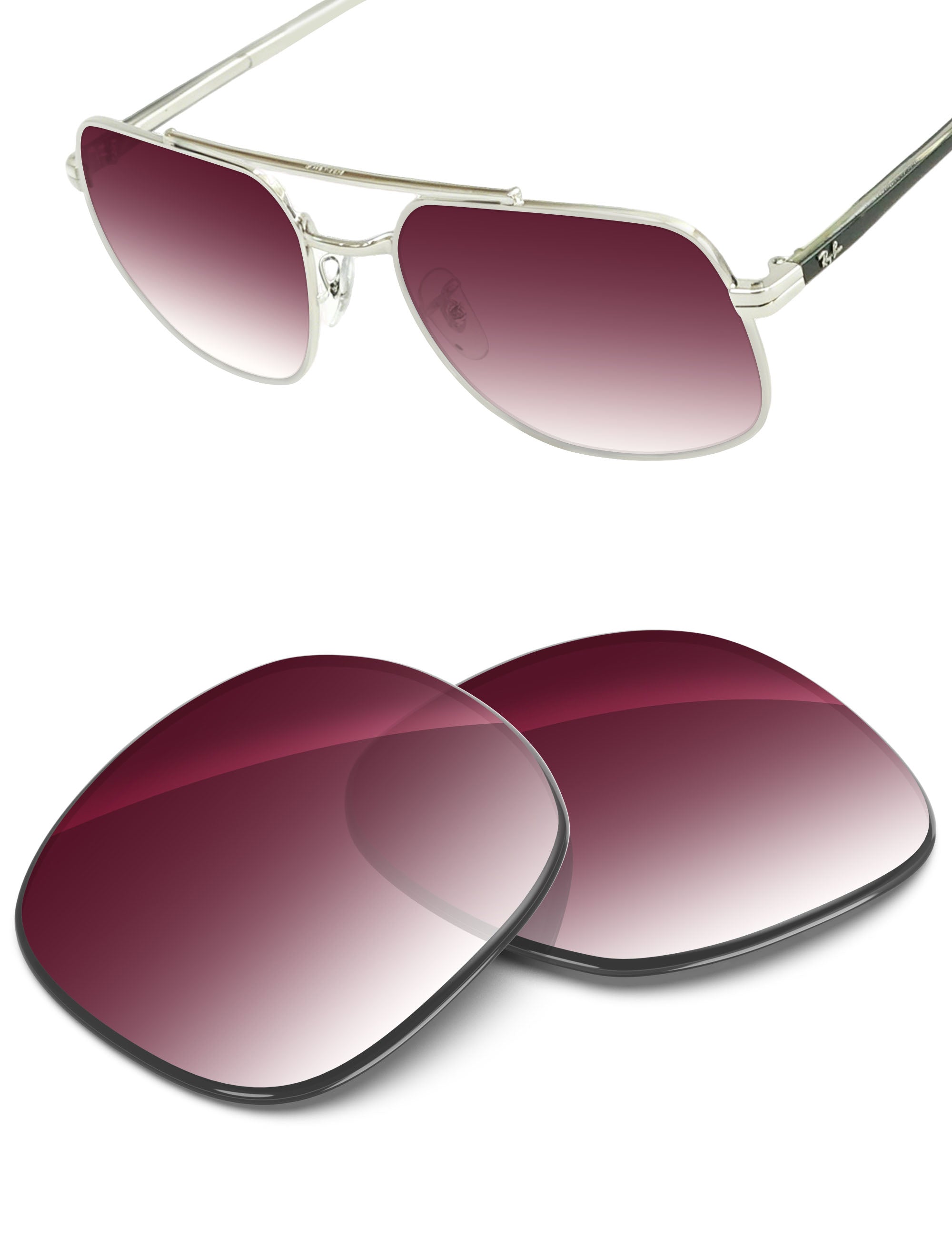 Wine Red Gradient-Non-Polarized