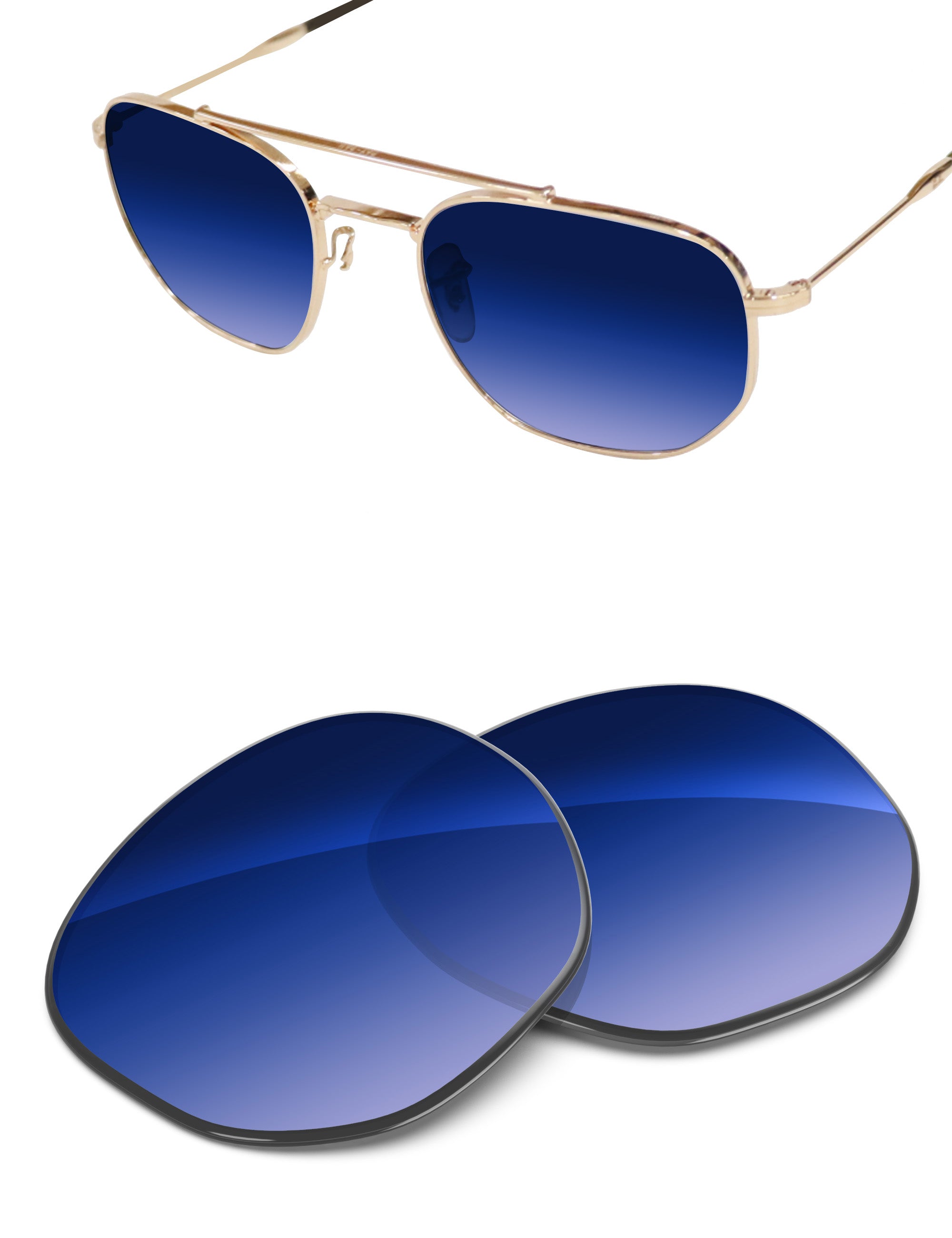 Aqua Blue Gradient-Non-Polarized
