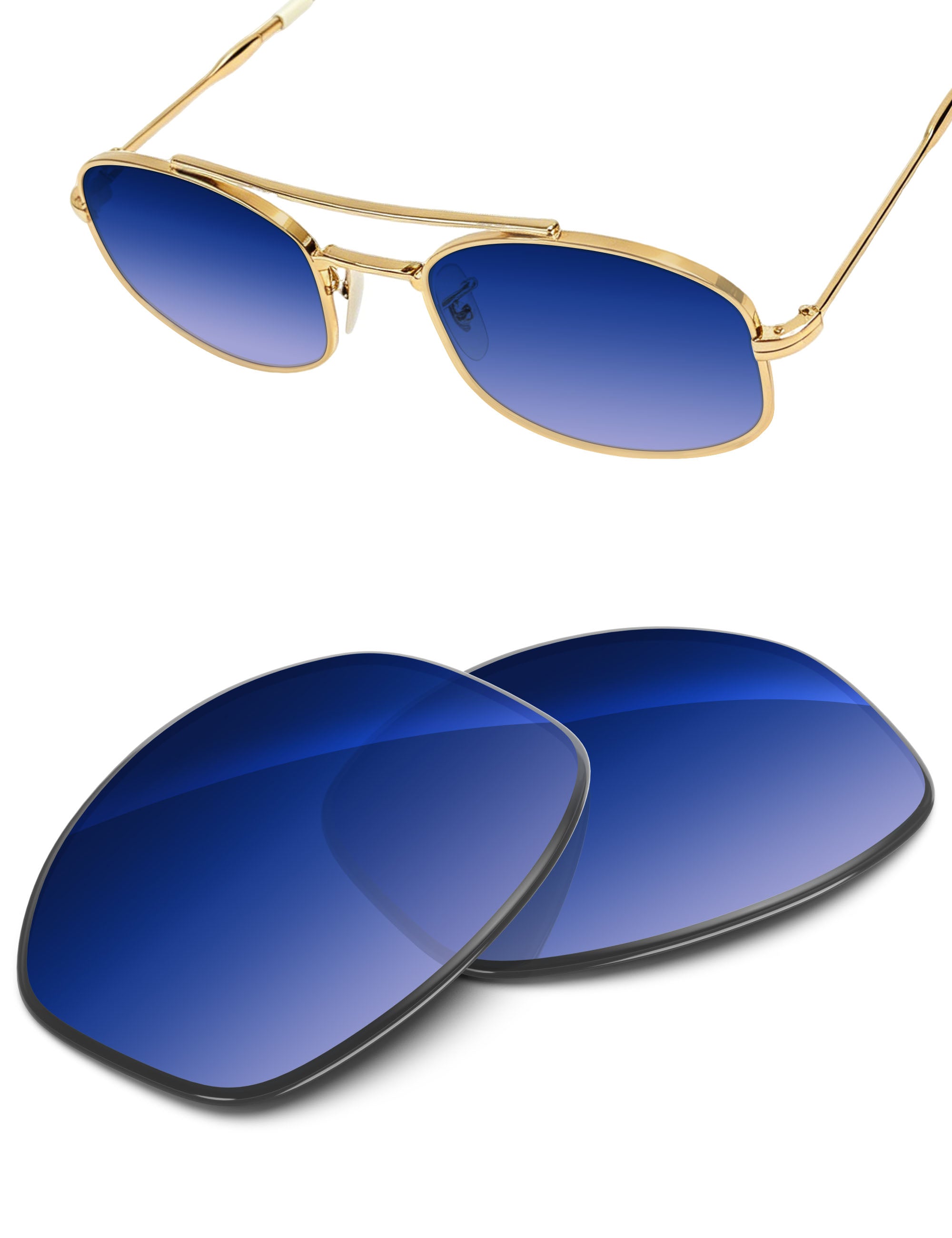 Aqua Blue Gradient-Non-Polarized