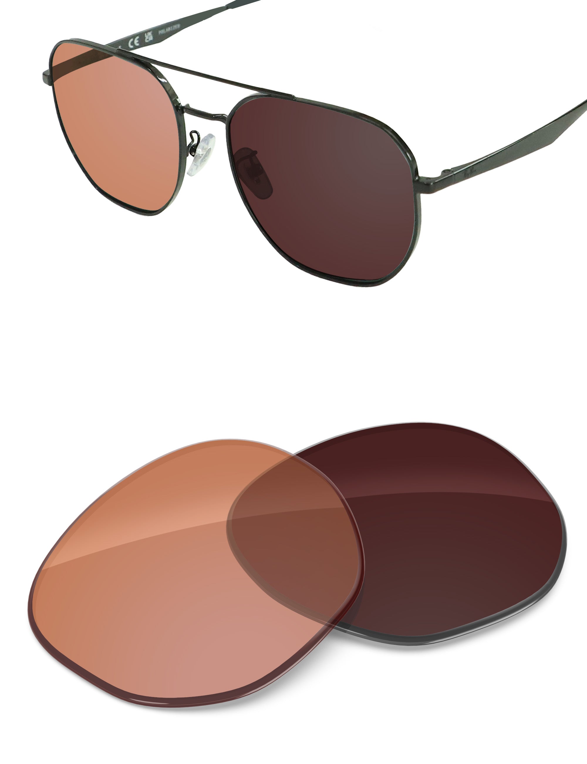 Orange Tint Photochromic-Non-Polarized