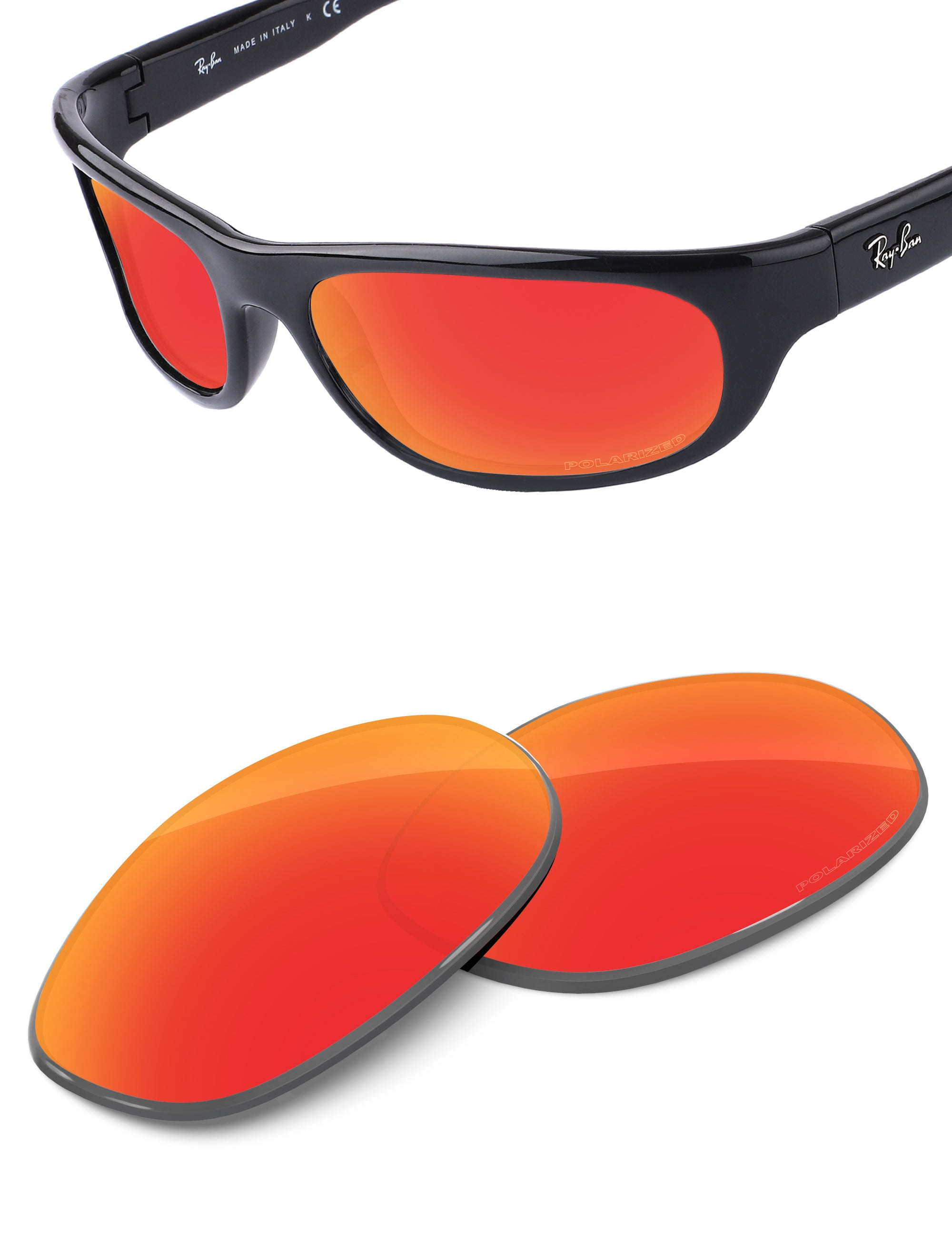 Fire Red FlashMirror™-Polarized
