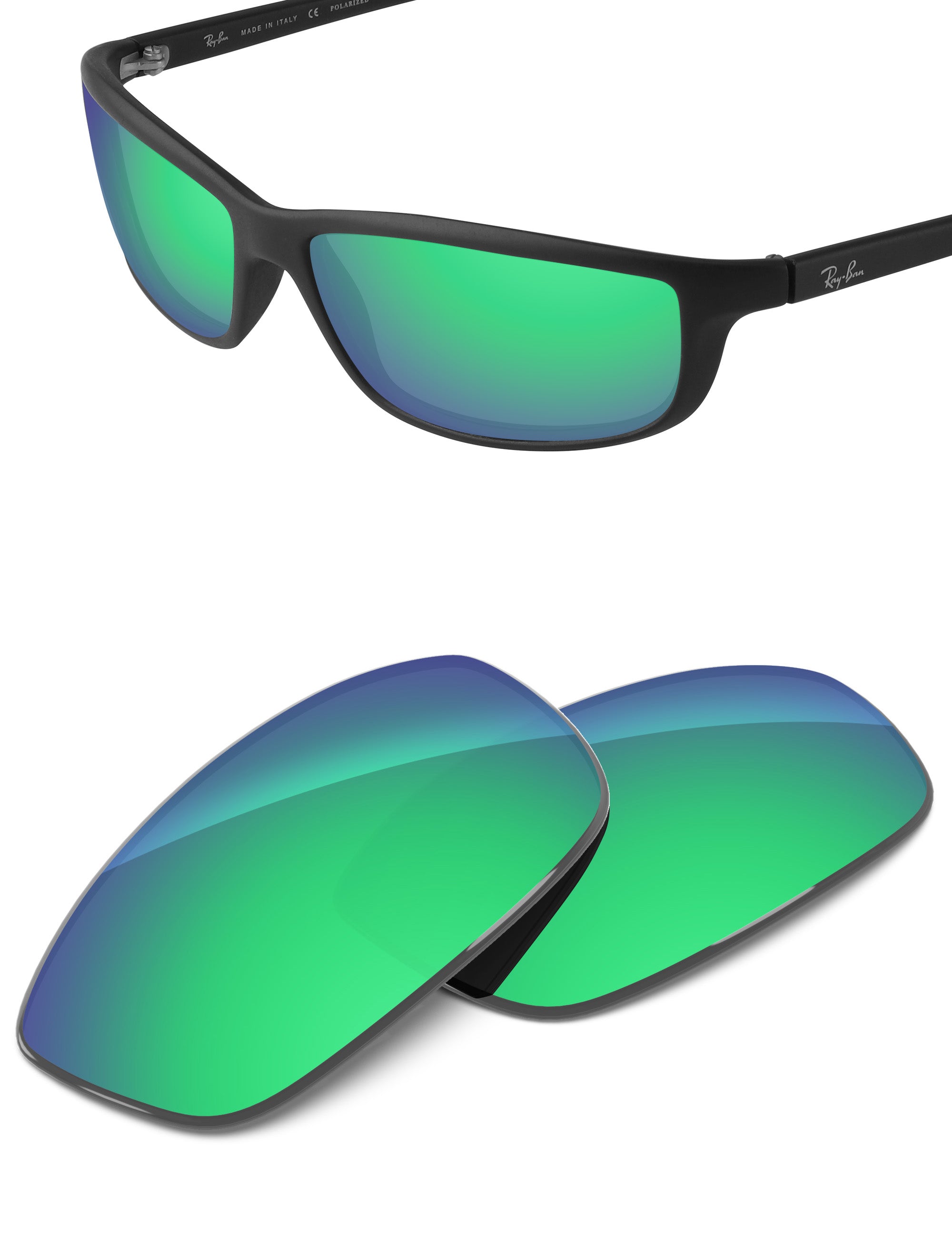 Emerald Green FlashMirror™-Non-Polarized