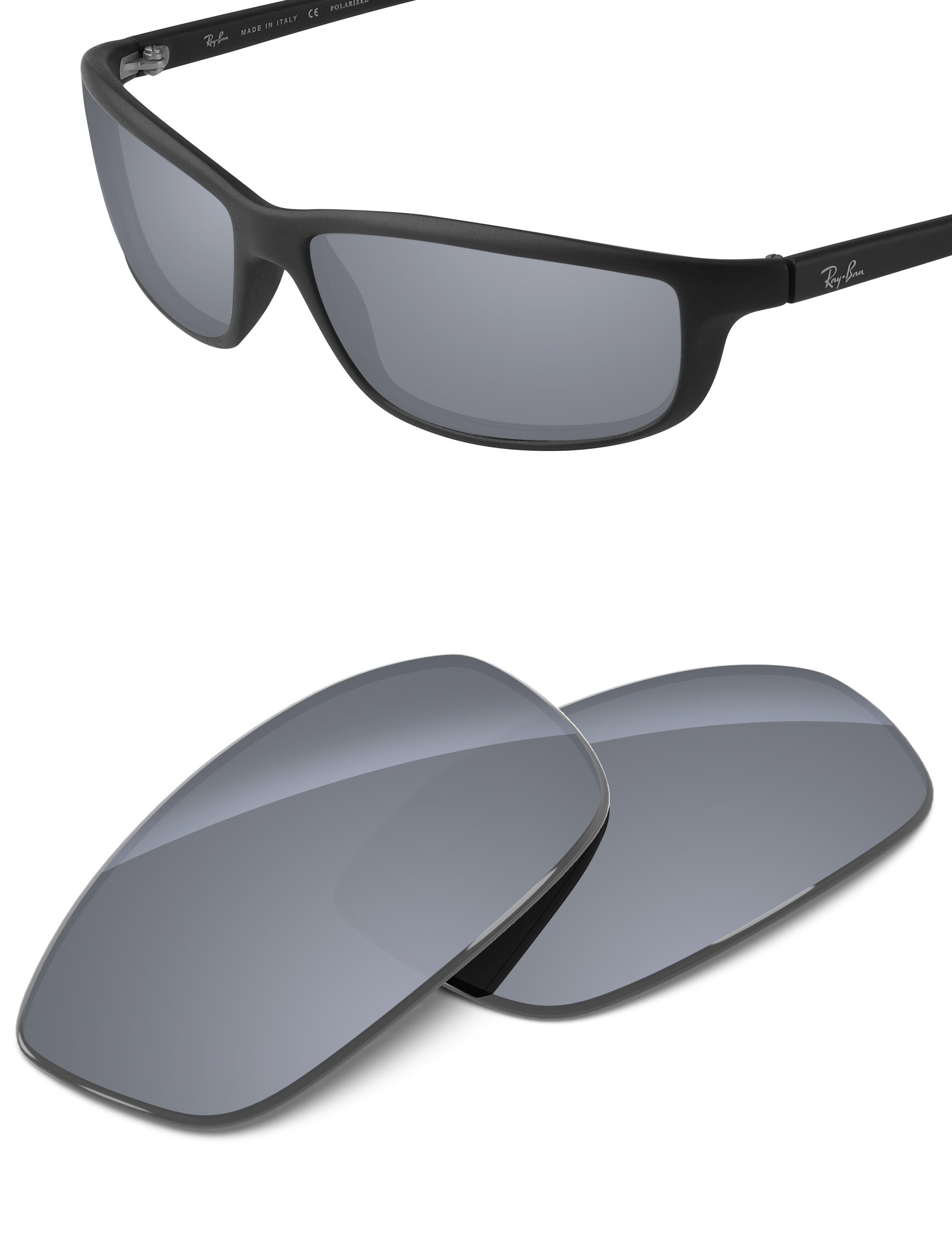 Silver Metallic FlashMirror™-Non-Polarized