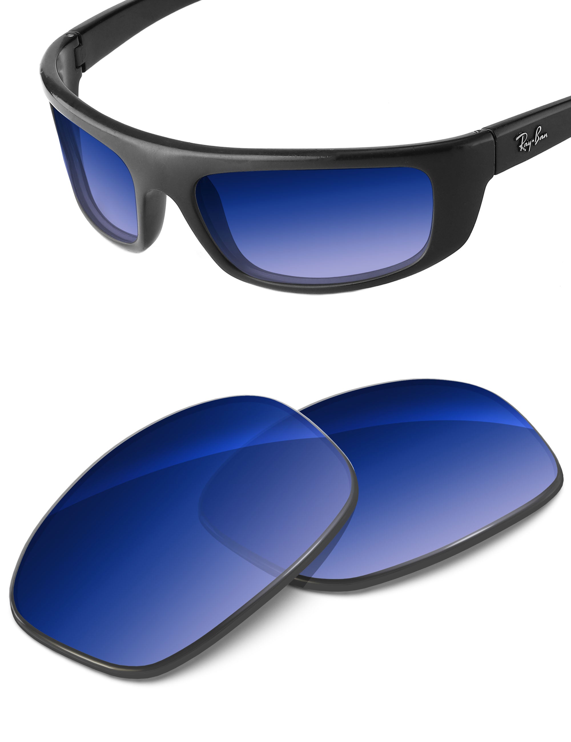 Aqua Blue Gradient-Non-Polarized