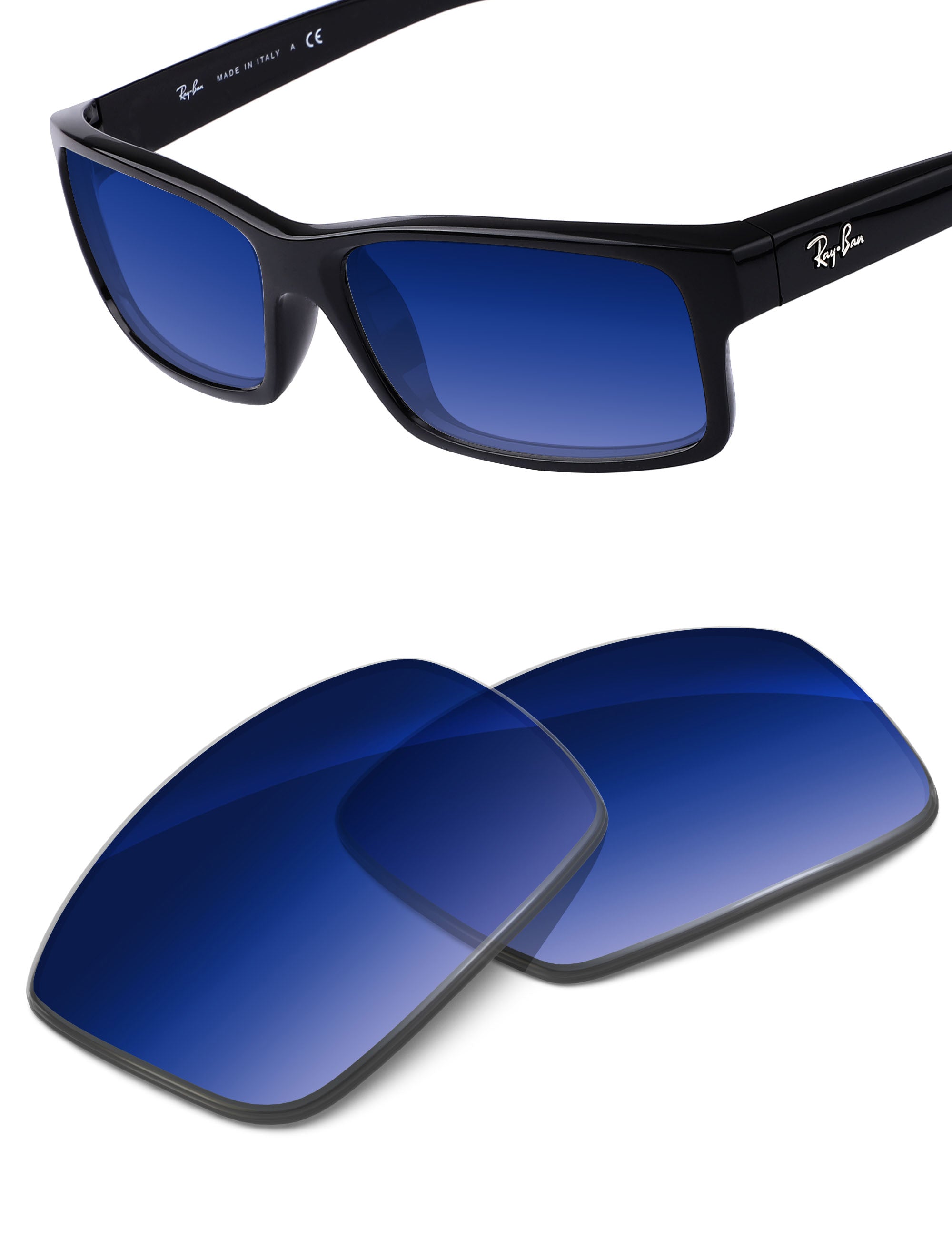 Aqua Blue Gradient-Non-Polarized