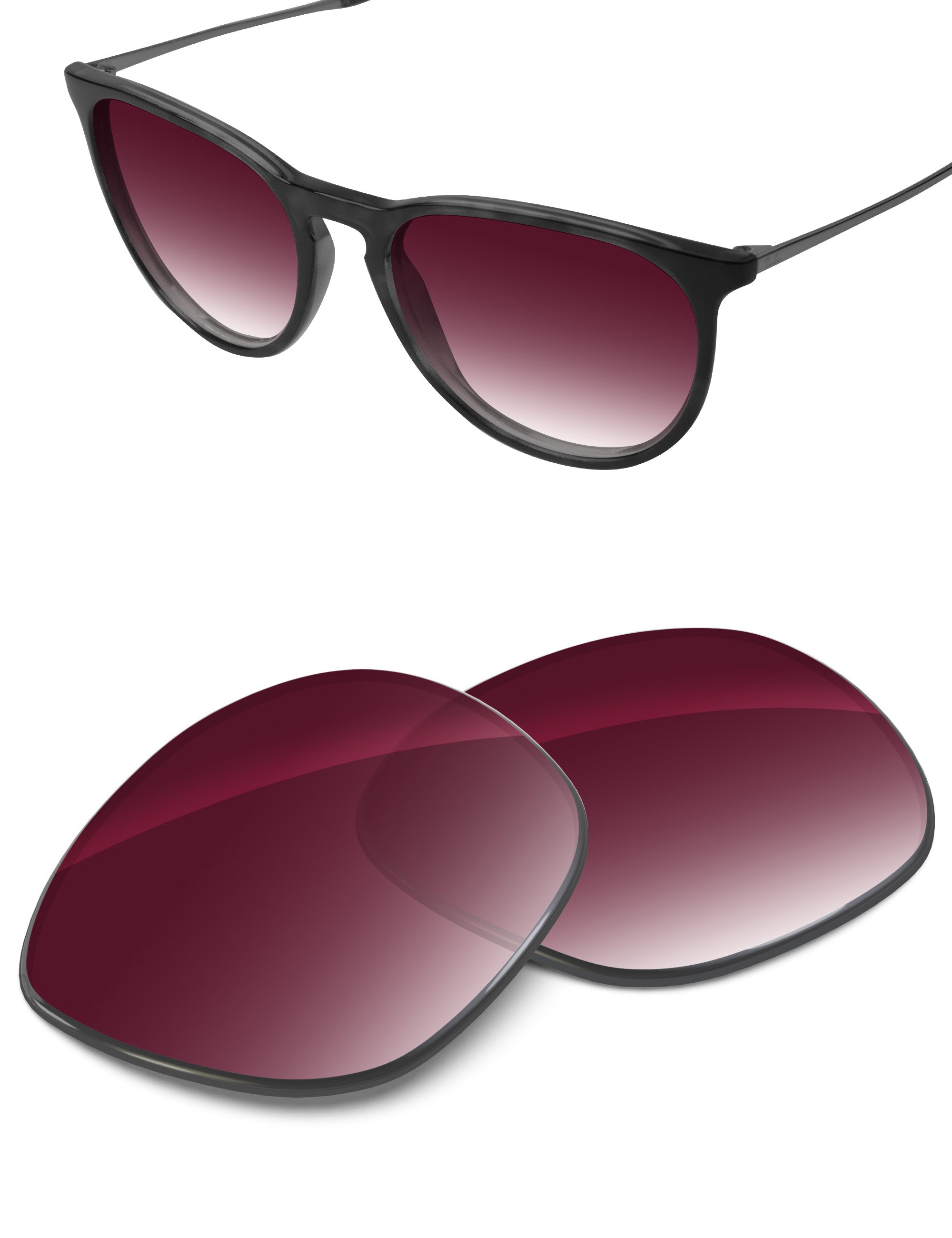 Wine Red Gradient-Non-Polarized