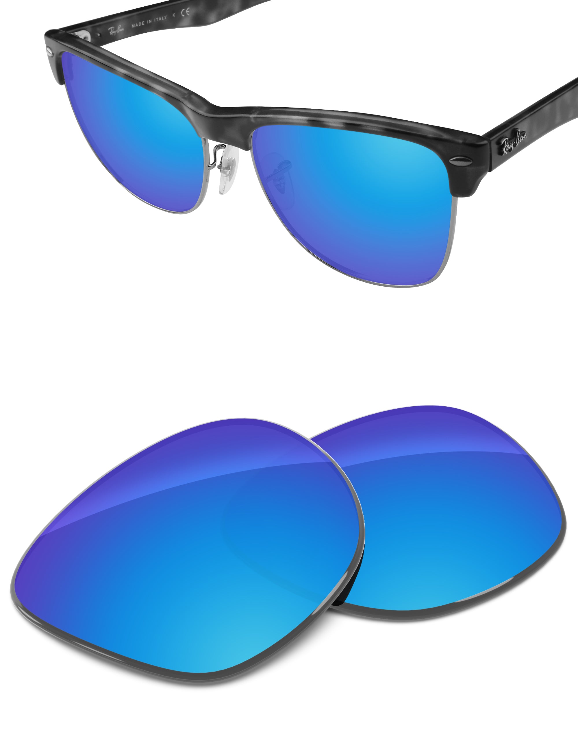 Sky Blue FlashMirror™-Non-Polarized