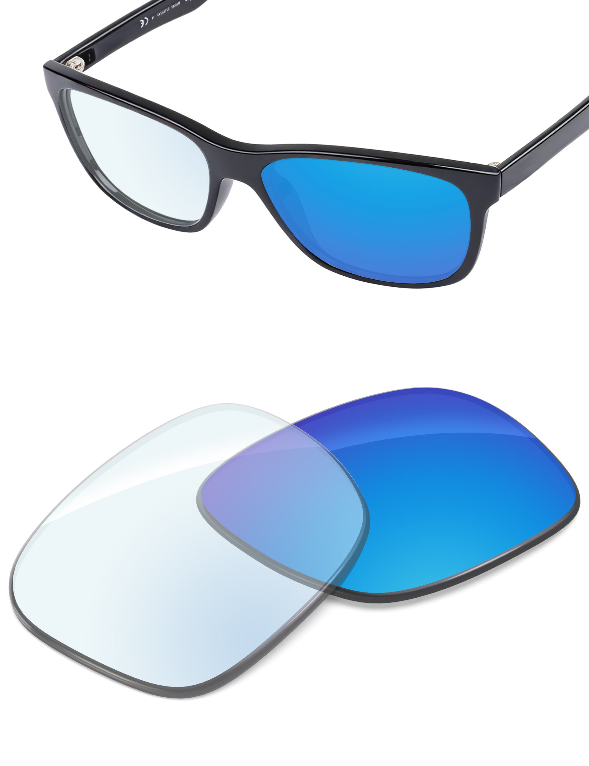 Sky Blue FlashMirror™ Photochromic-Non-Polarized