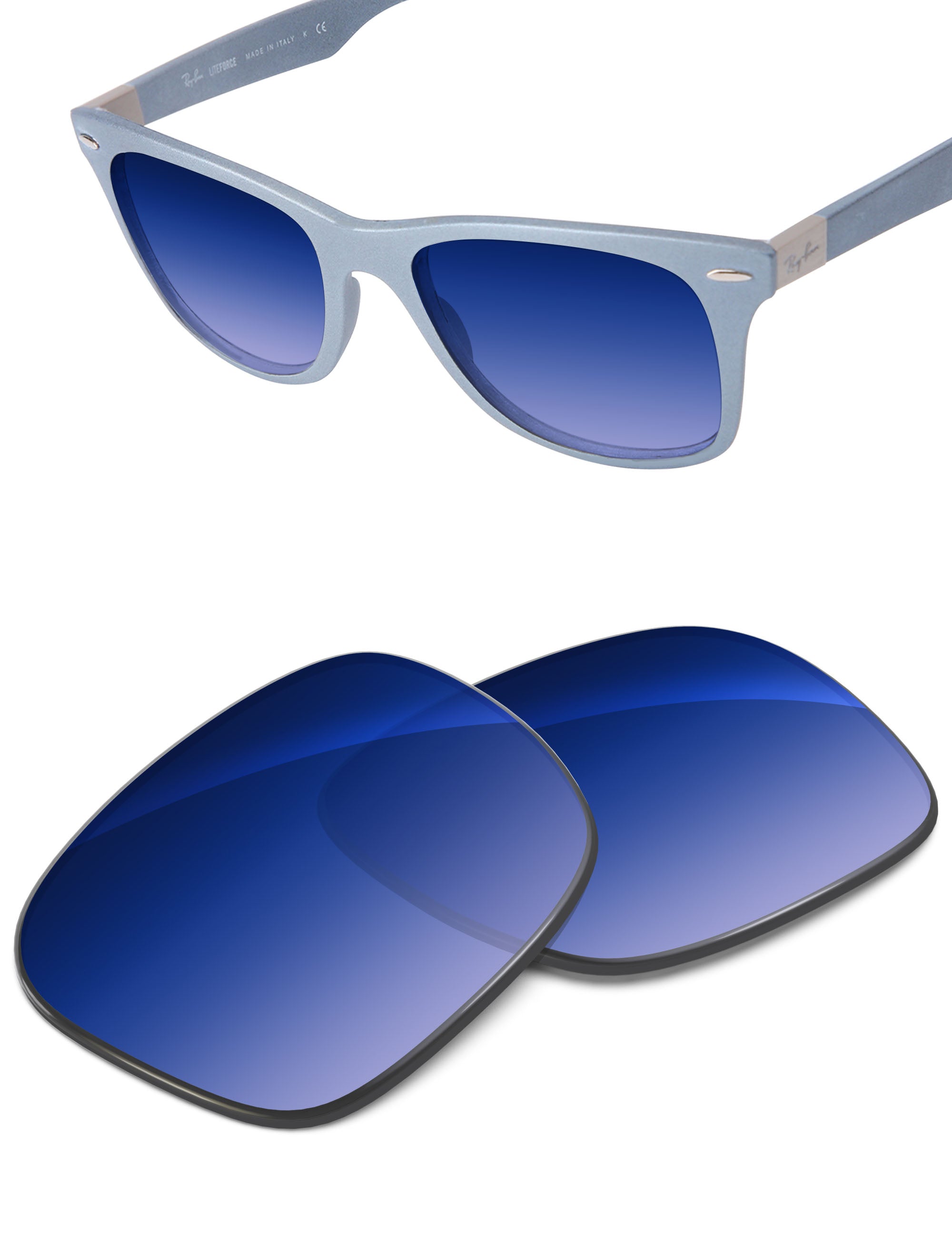 Aqua Blue Gradient-Non-Polarized