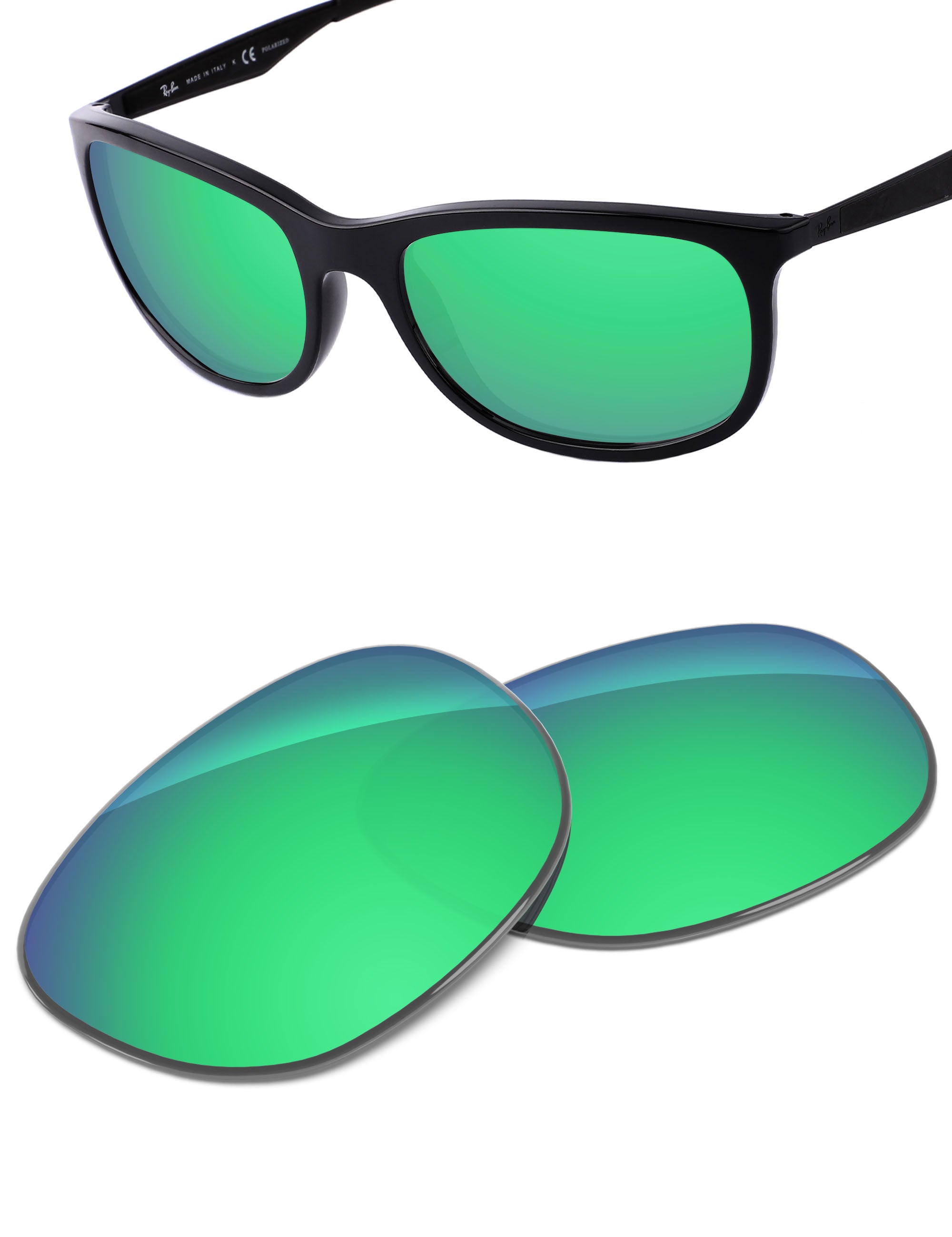 Emerald Green FlashMirror™-Non-Polarized