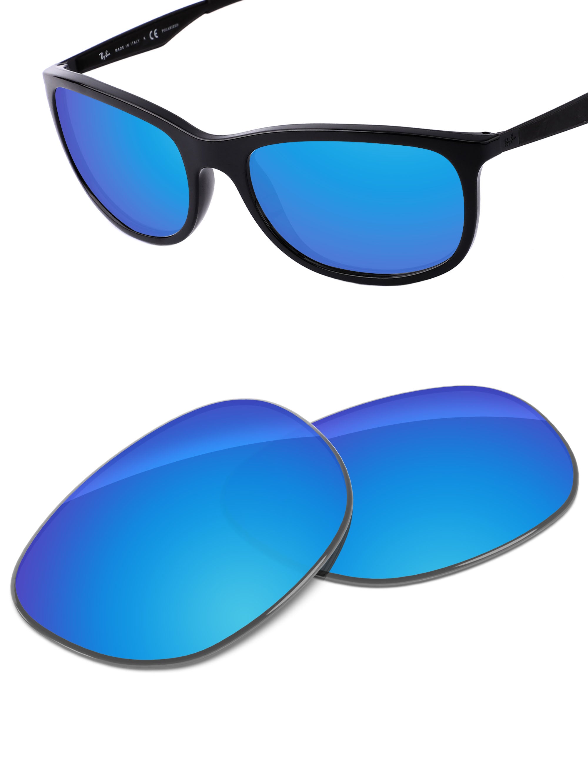 Sky Blue FlashMirror™-Non-Polarized