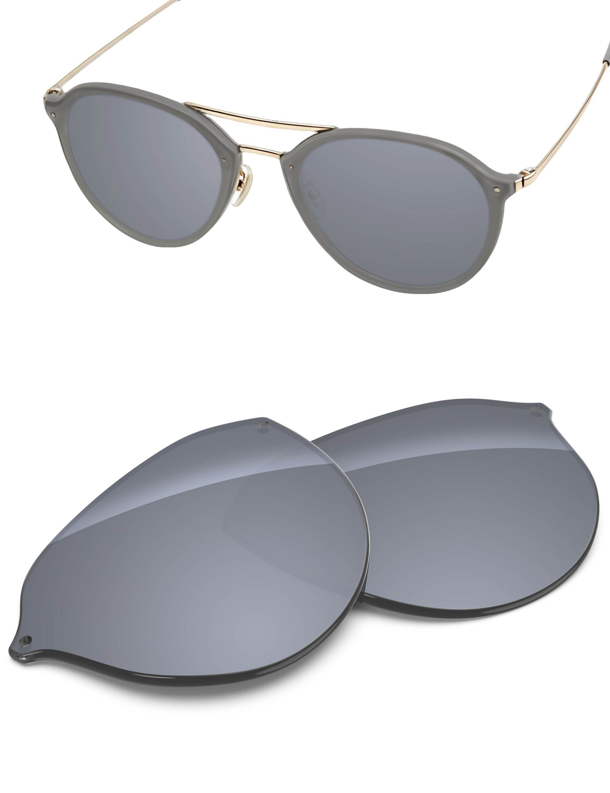 Silver Metallic FlashMirror™-Non-Polarized