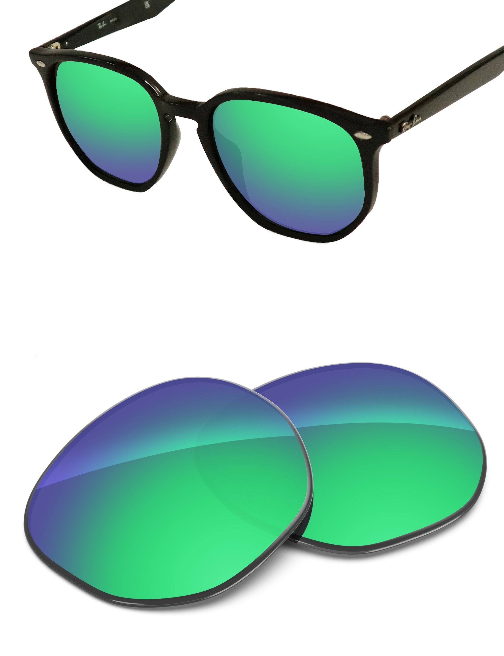 Emerald Green FlashMirror™-Non-Polarized