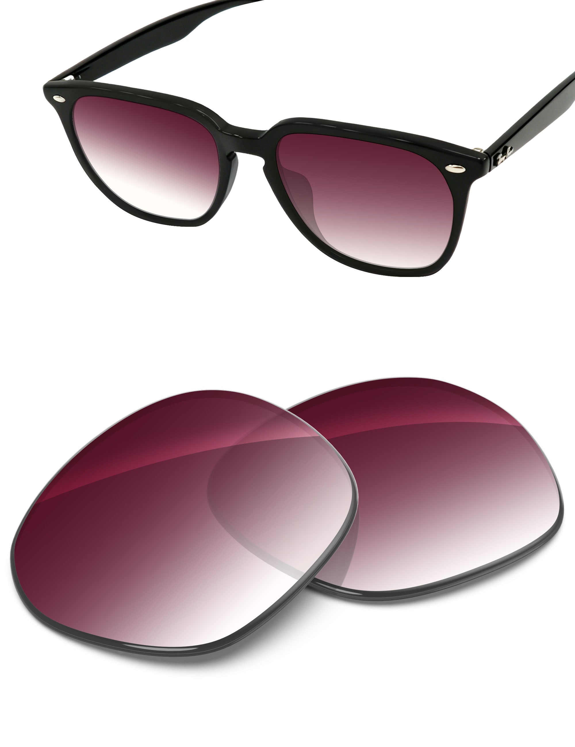 Wine Red Gradient-Non-Polarized
