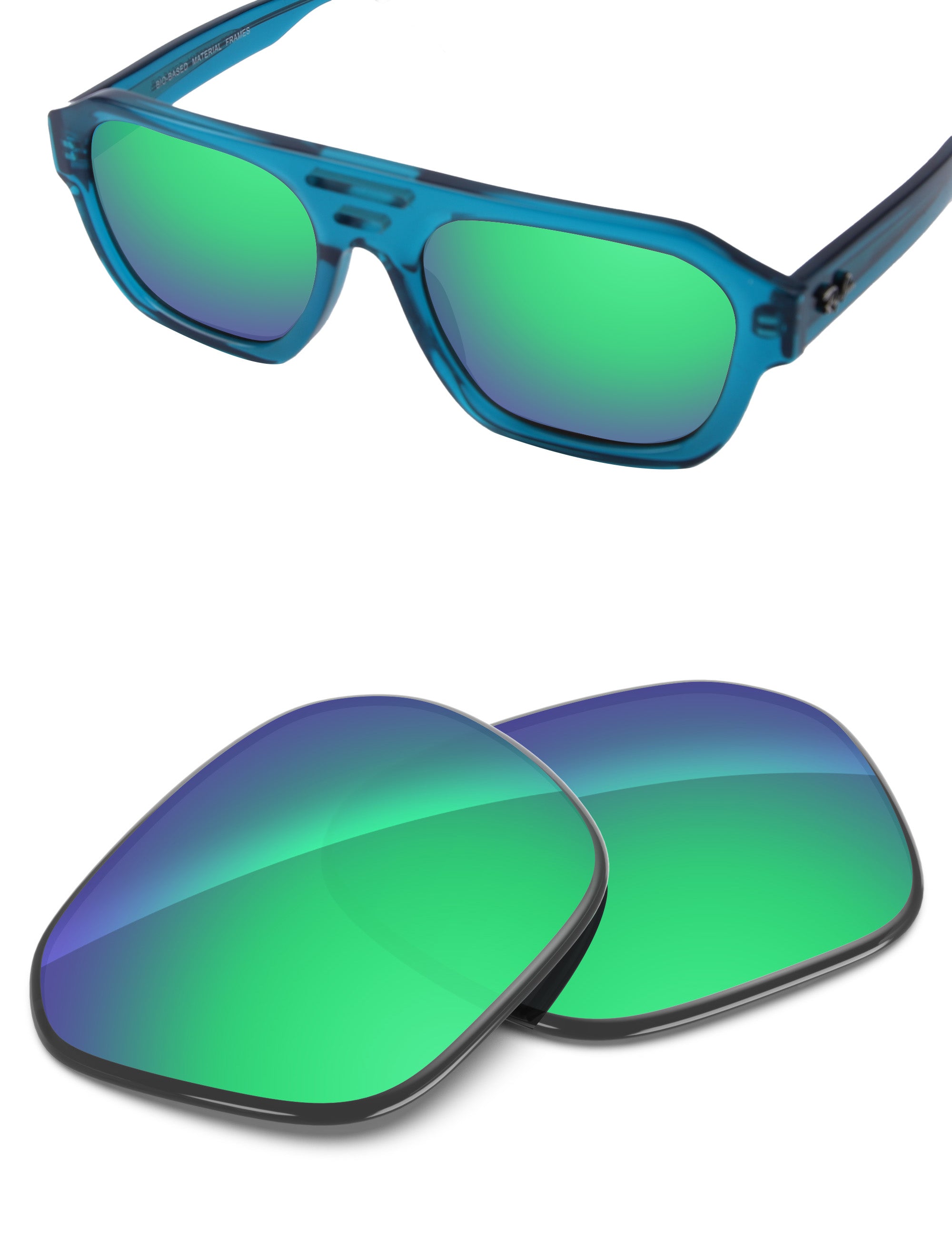 Emerald Green FlashMirror™-Non-Polarized