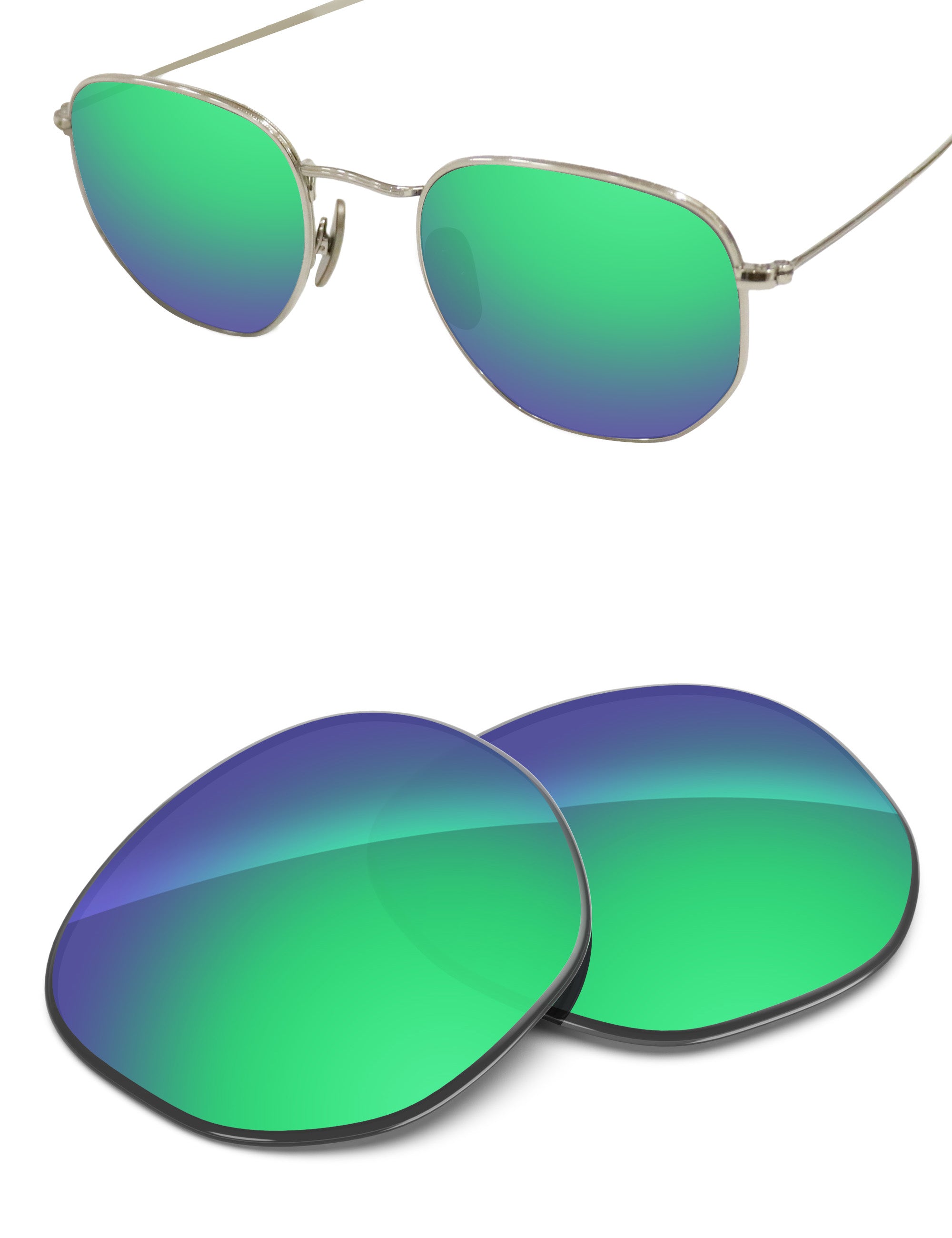 Emerald Green FlashMirror™-Non-Polarized