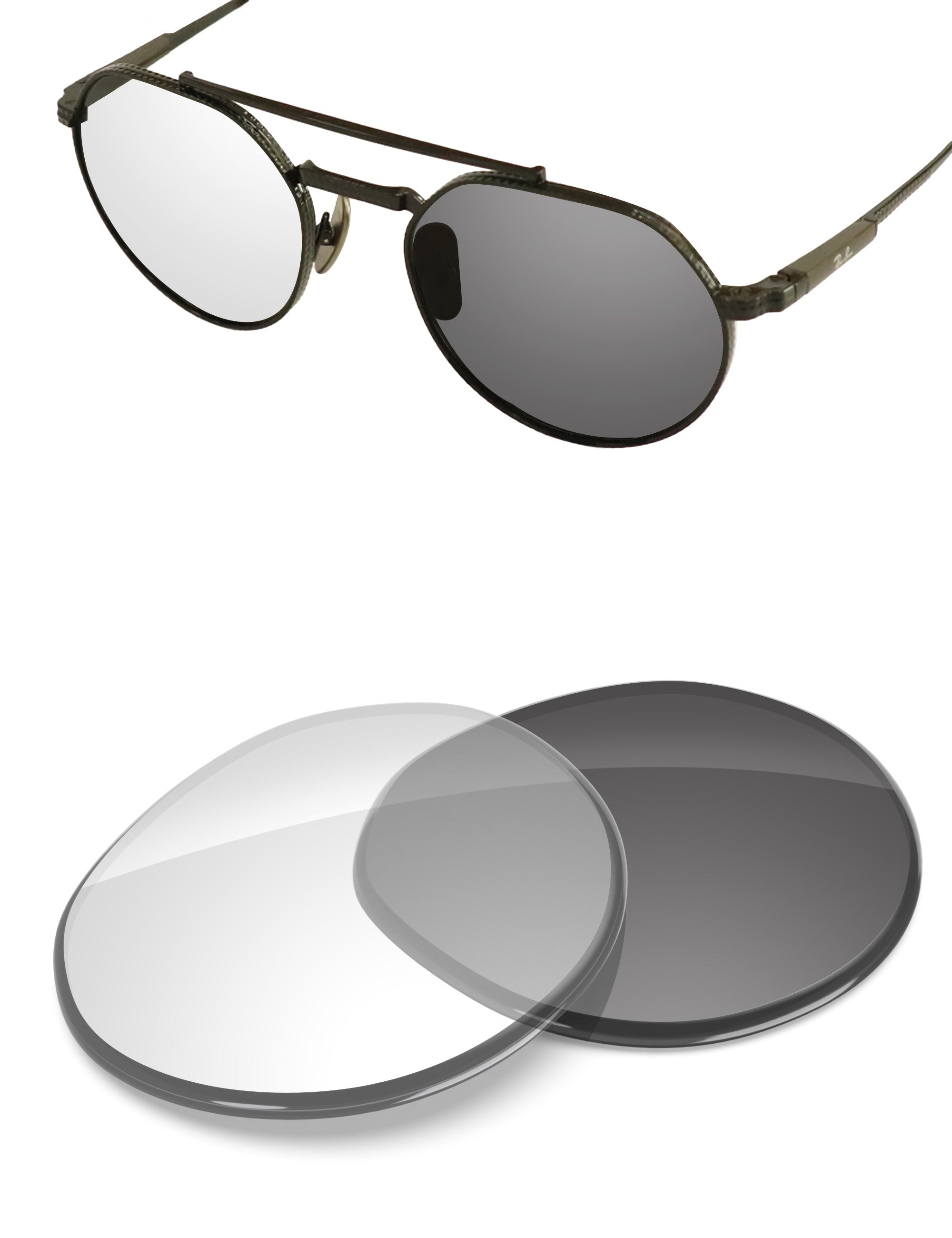 Adapt Gray Photochromic Blue Light Blocking-Non-Polarized