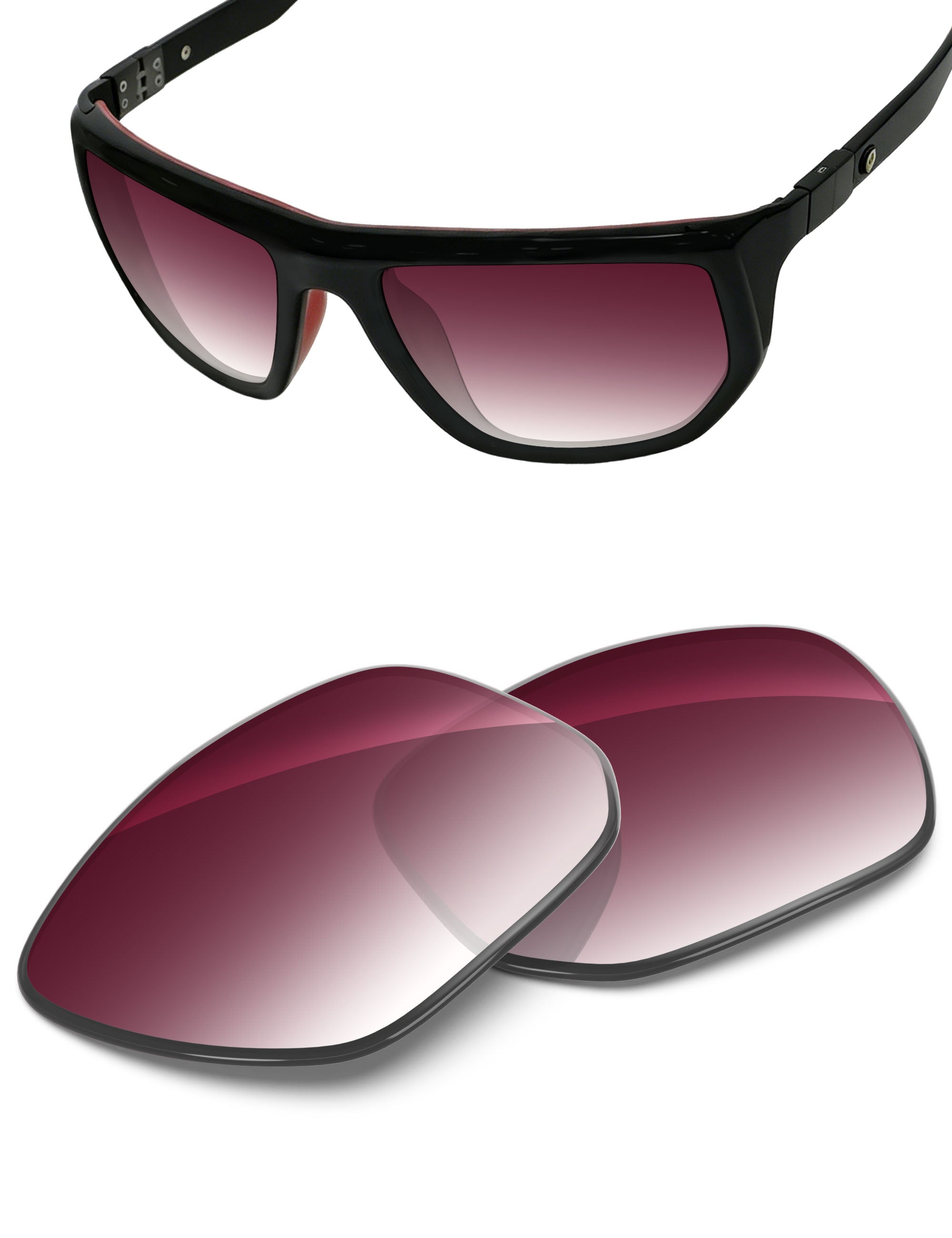 Wine Red Gradient-Non-Polarized