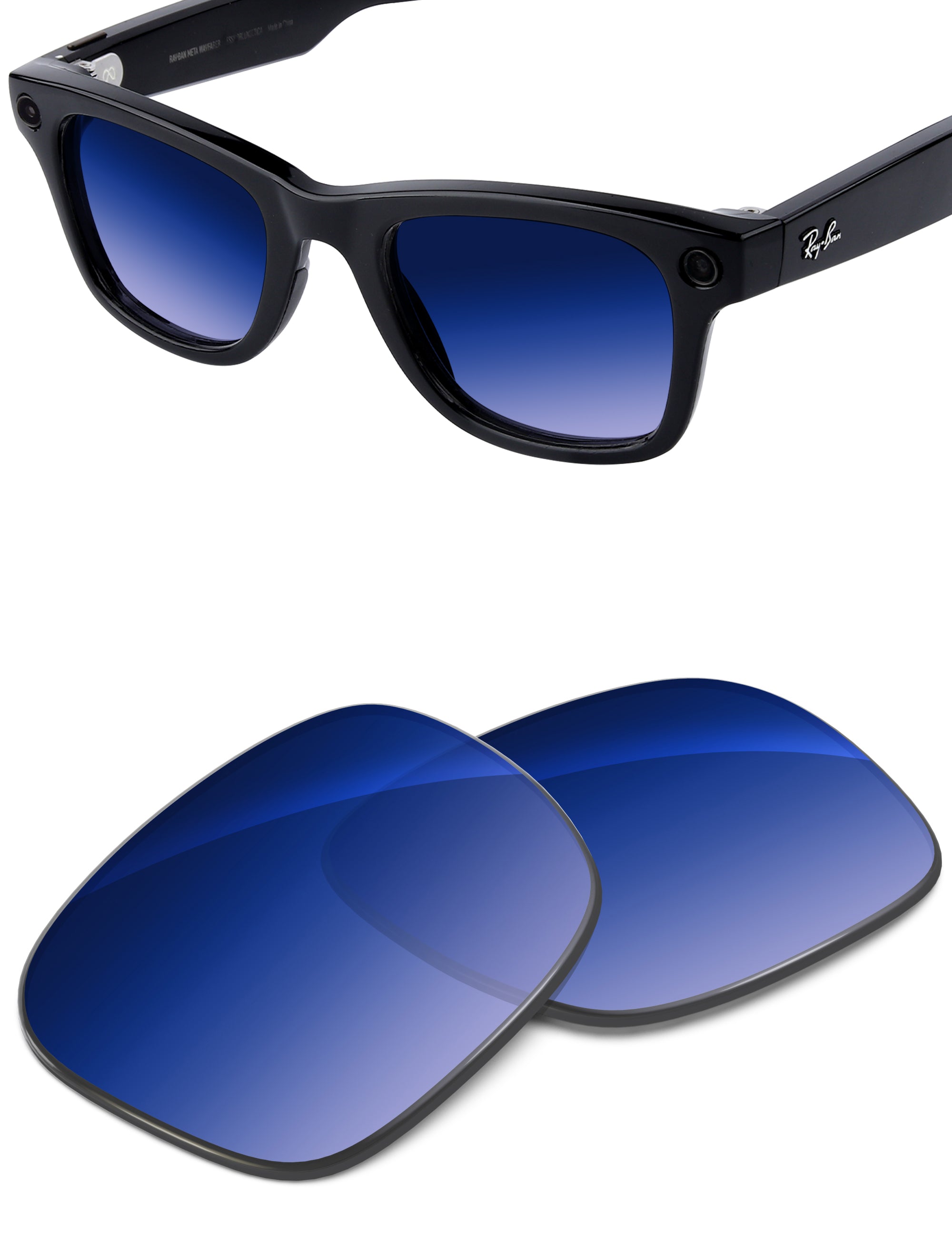 Aqua Blue Gradient-Non-Polarized