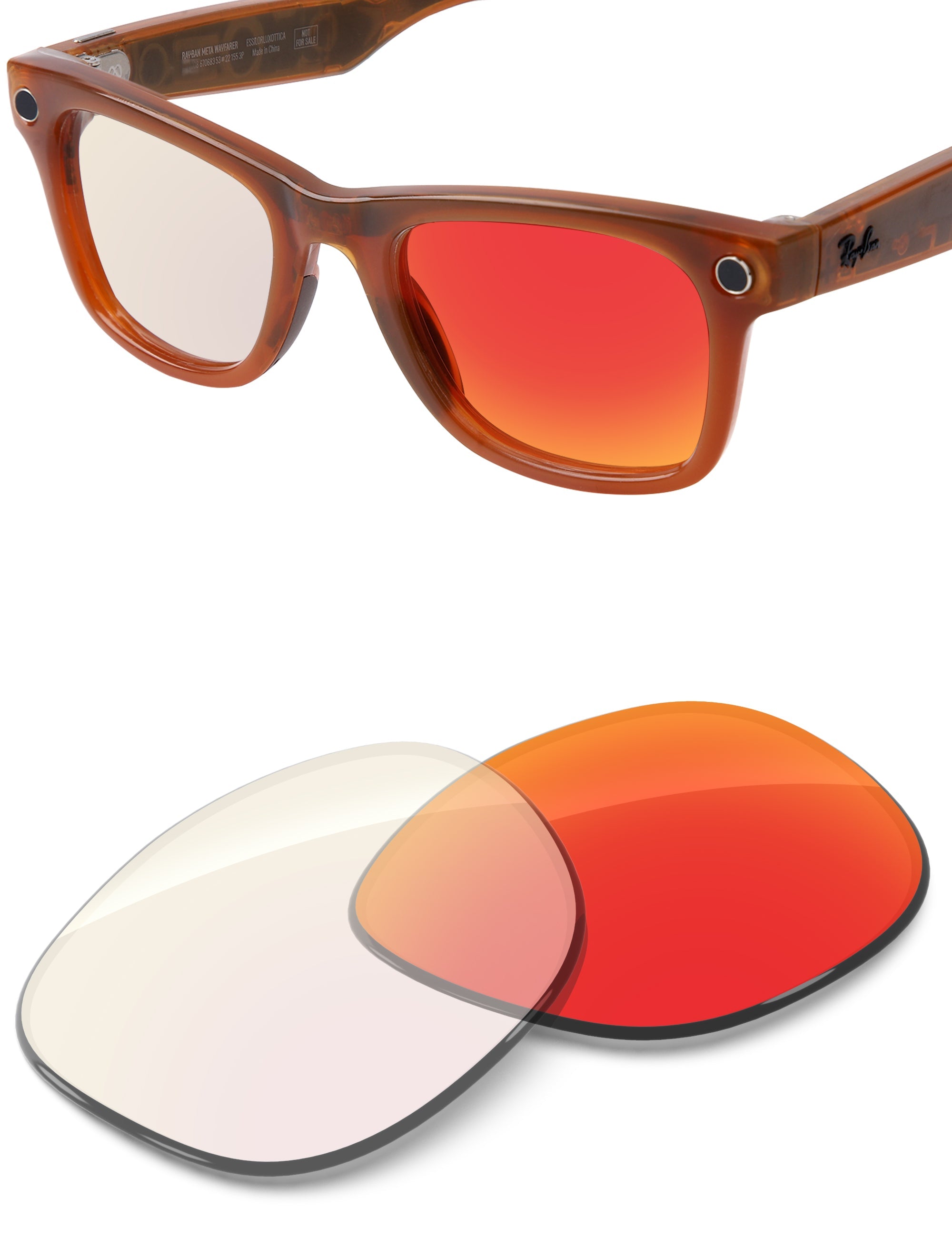Fire Red FlashMirror™ Photochromic-Non-Polarized