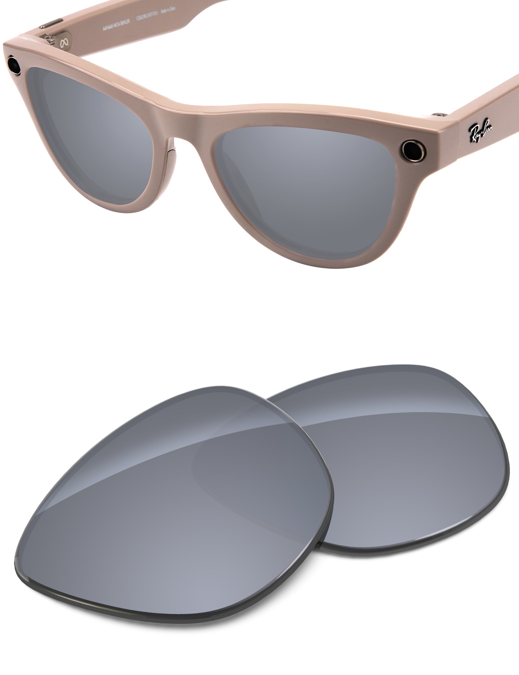Silver Metallic FlashMirror™-Non-Polarized