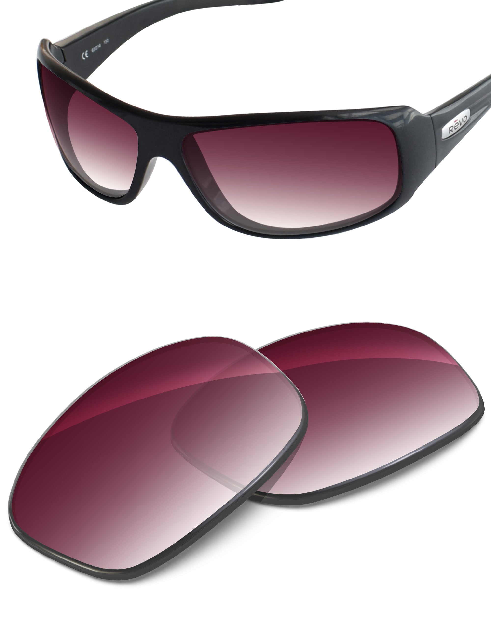 Wine Red Gradient-Non-Polarized
