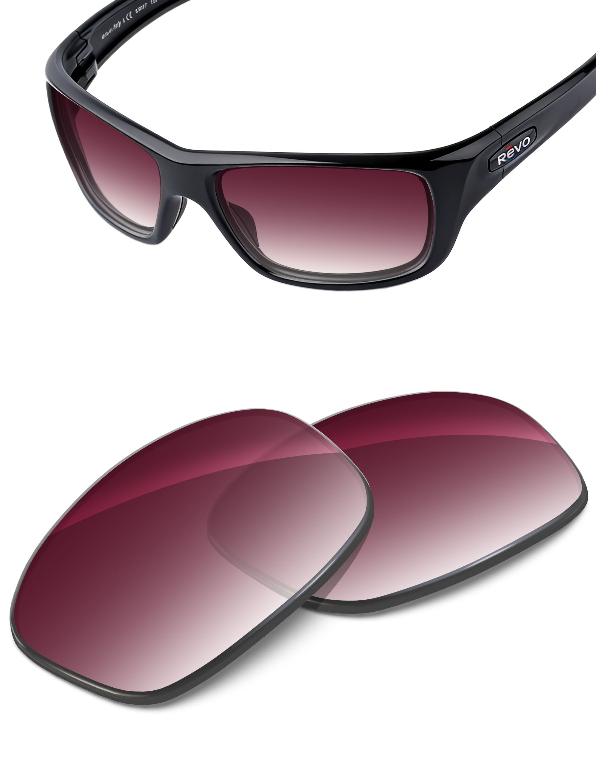 Wine Red Gradient-Non-Polarized