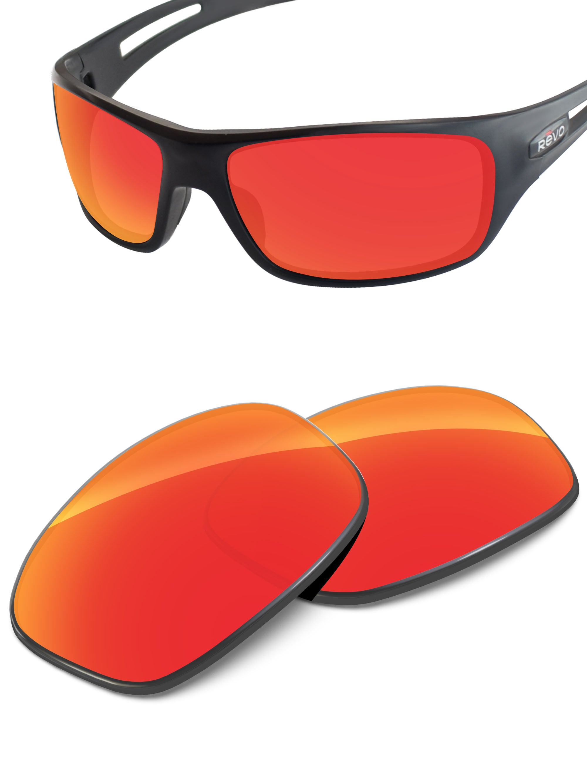 Fire Red FlashMirror™-Non-Polarized