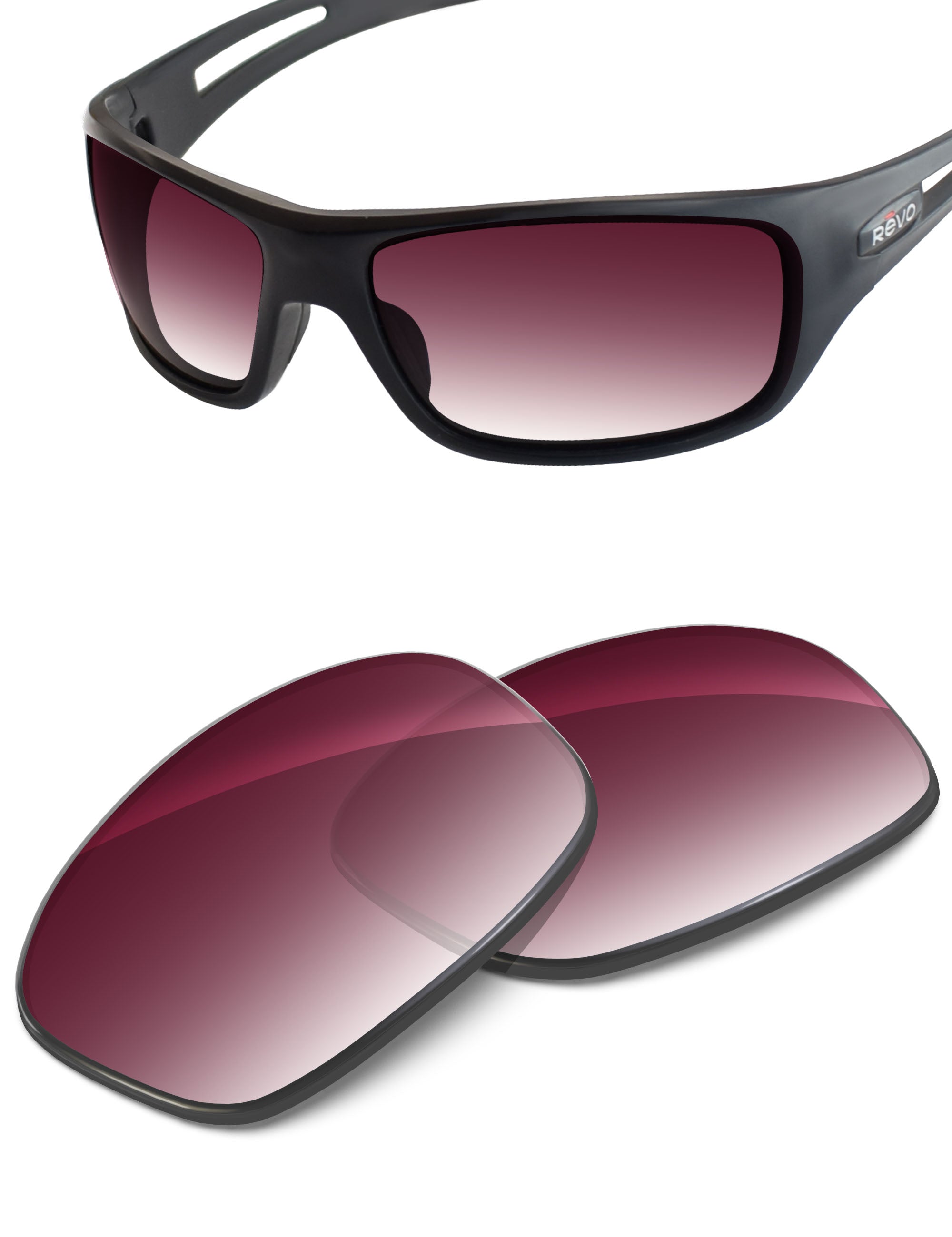 Wine Red Gradient-Non-Polarized