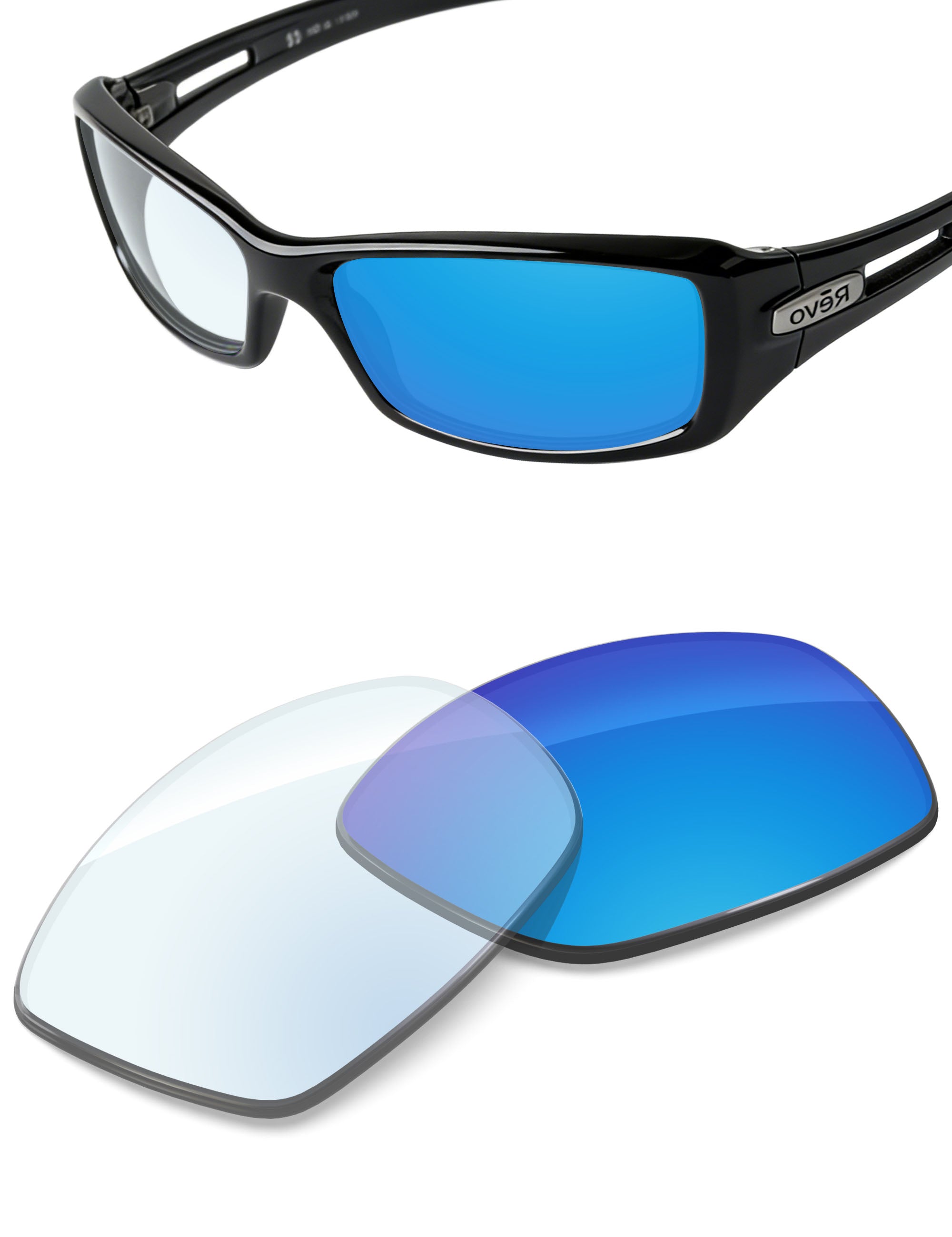 Sky Blue FlashMirror™ Photochromic-Non-Polarized