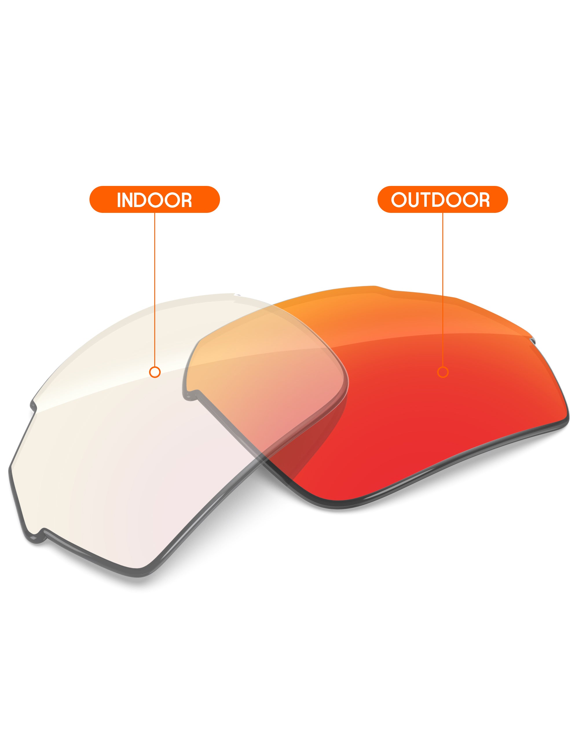Fire Red FlashMirror™ Photochromic-Non-Polarized