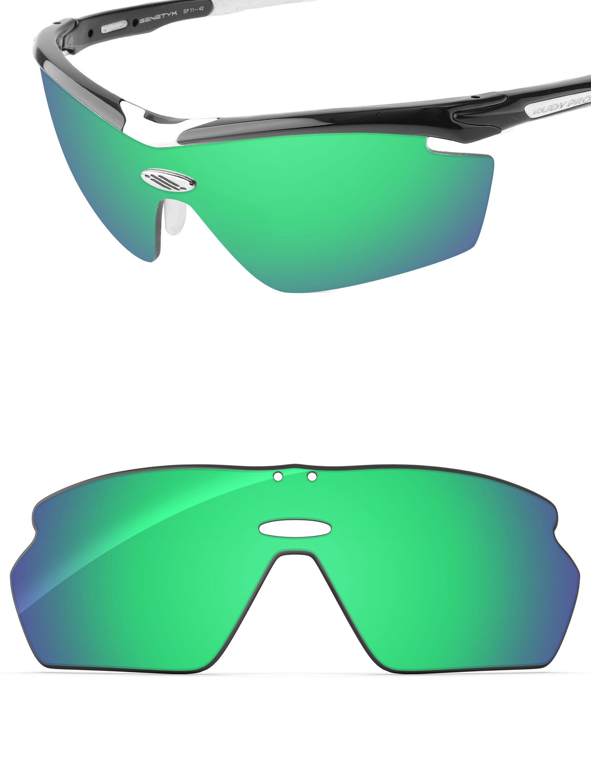 Emerald Green FlashMirror™-Non-Polarized