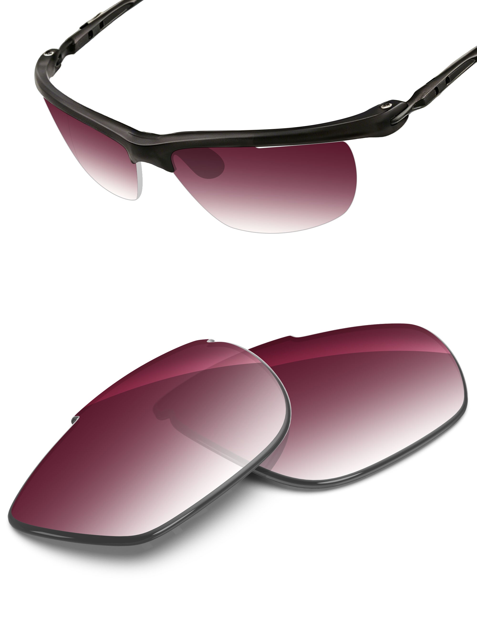 Wine Red Gradient-Non-Polarized