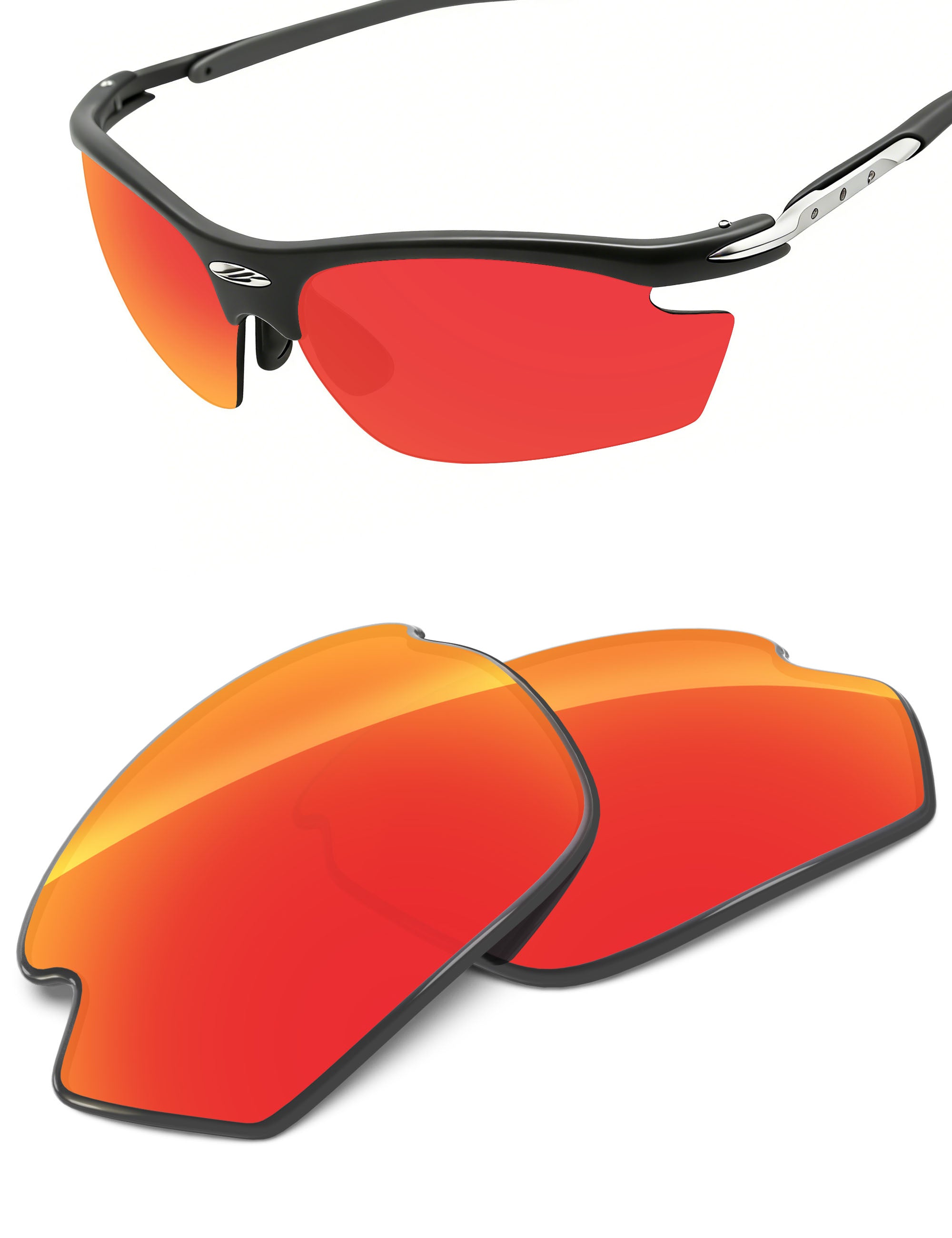 Fire Red FlashMirror™-Non-Polarized