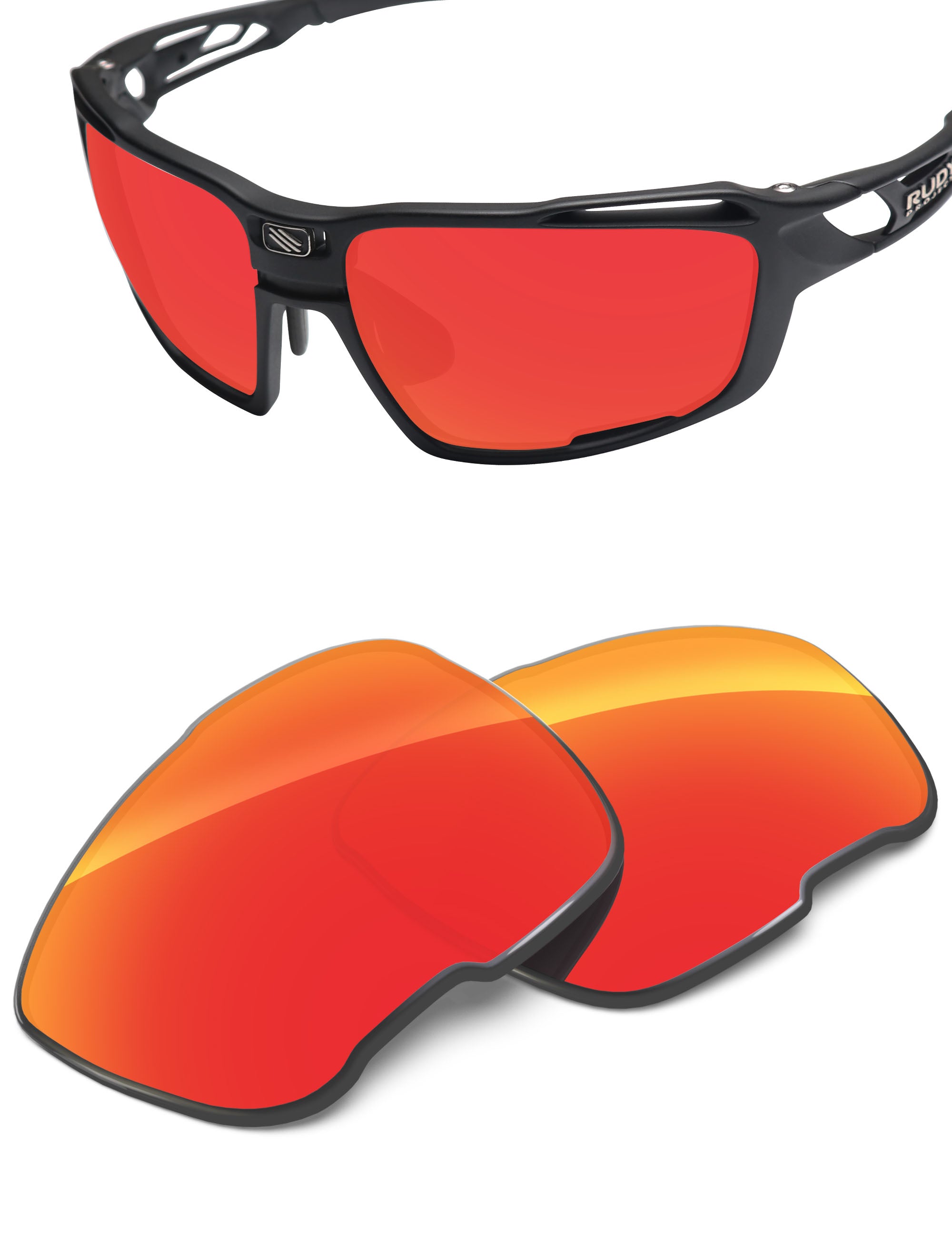 Fire Red FlashMirror™-Non-Polarized