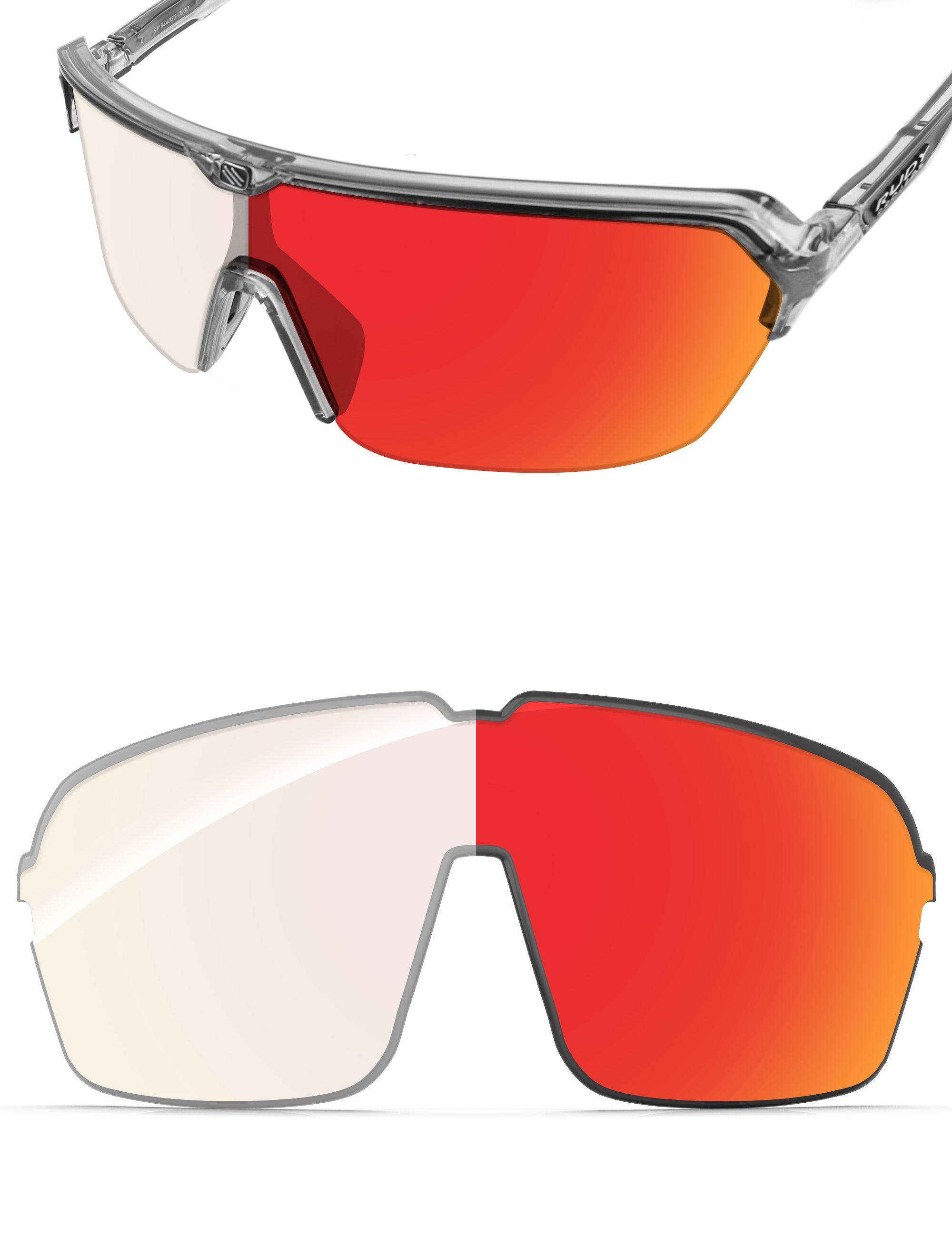 Fire Red FlashMirror™ Photochromic-Non-Polarized