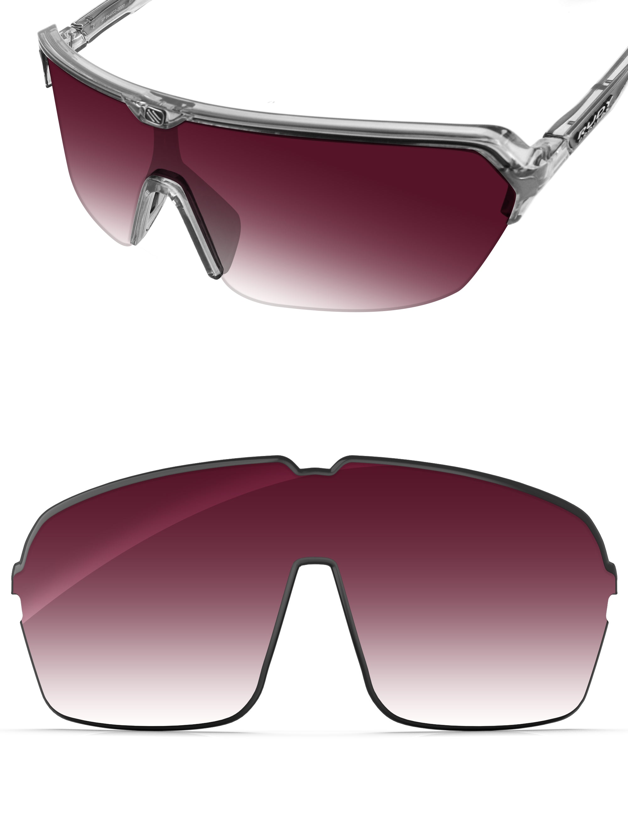 Wine Red Gradient-Non-Polarized