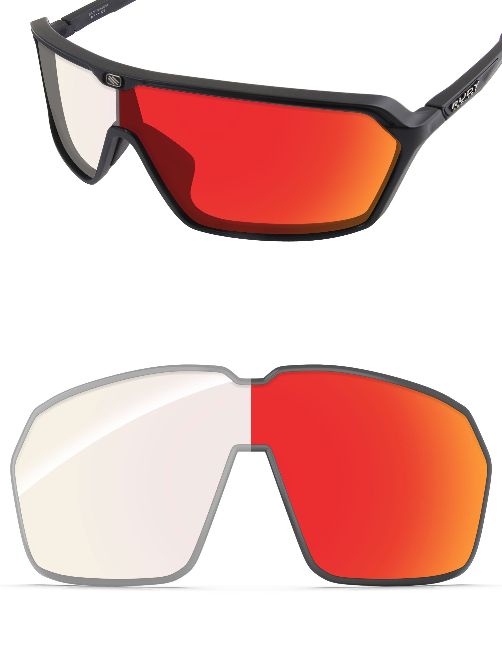 Fire Red FlashMirror™ Photochromic-Non-Polarized