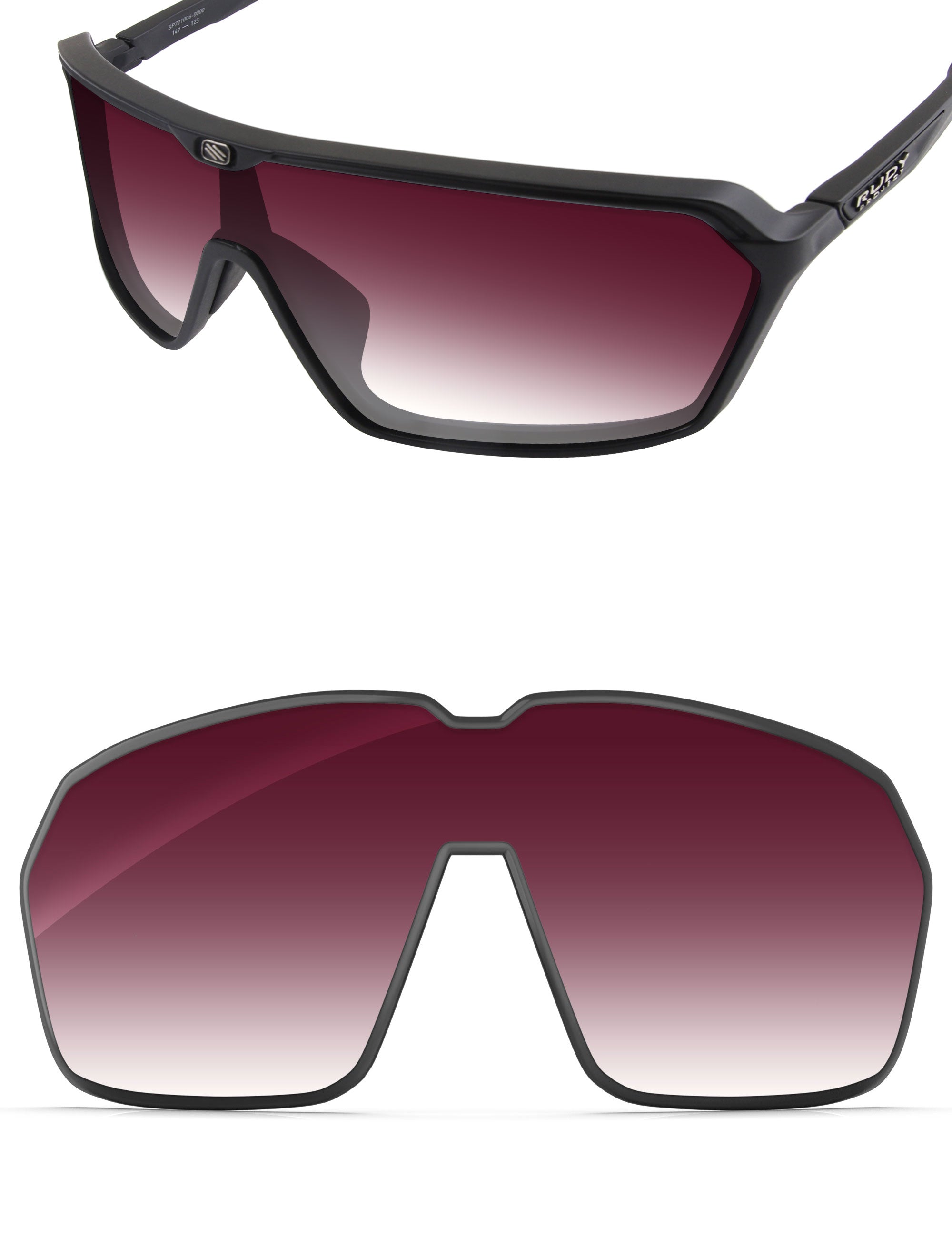 Wine Red Gradient-Non-Polarized