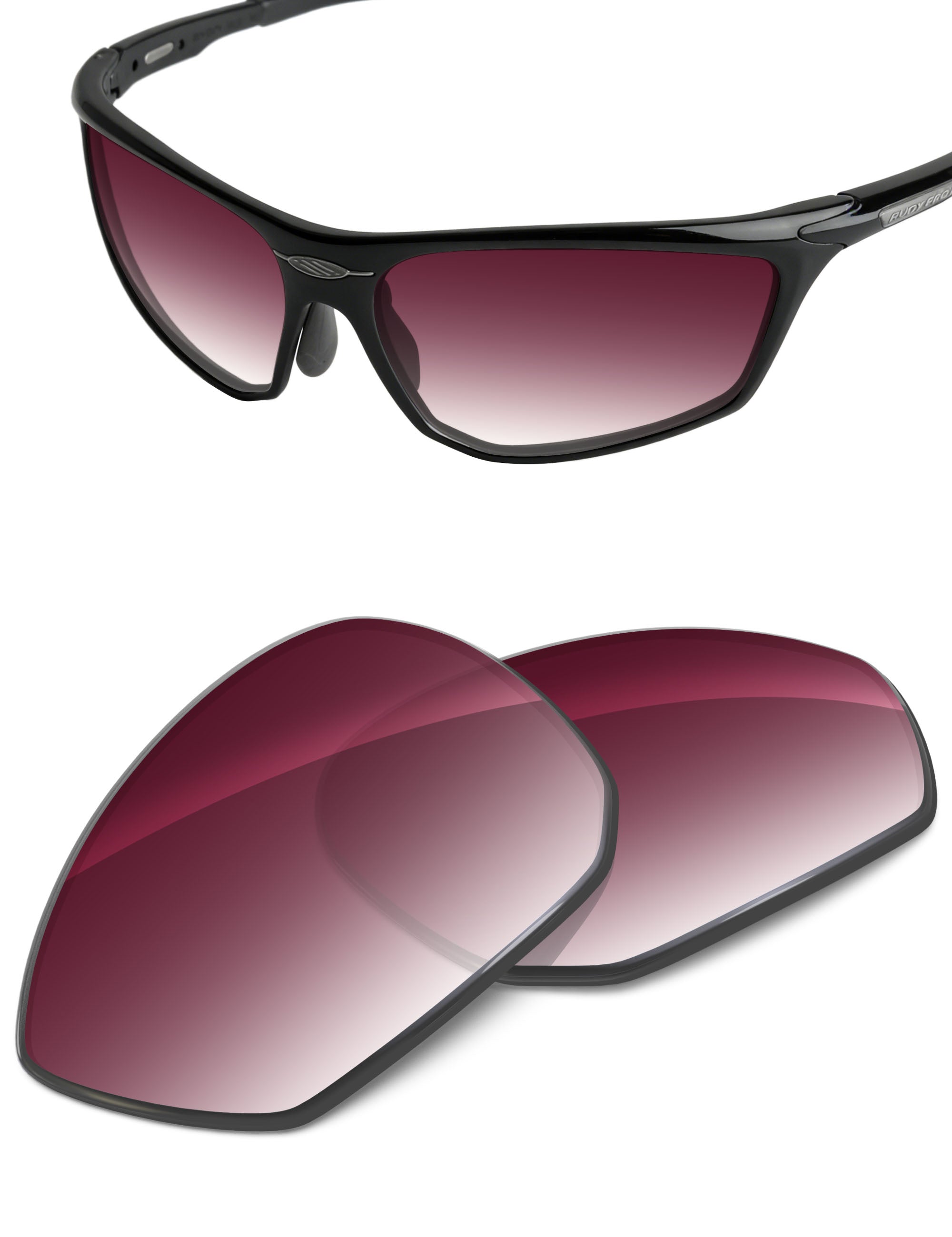Wine Red Gradient-Non-Polarized