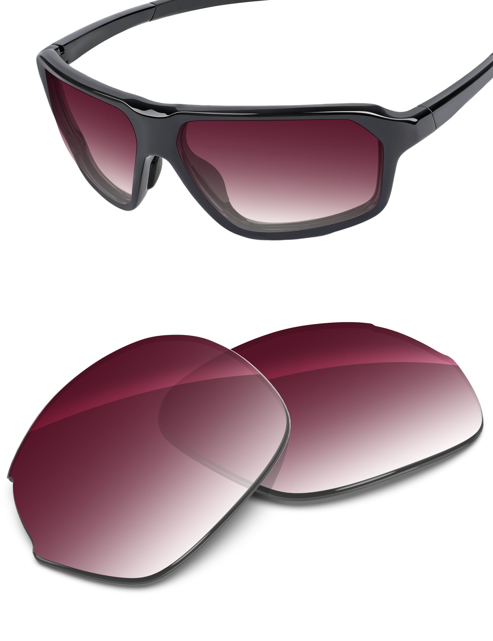 Wine Red Gradient-Non-Polarized