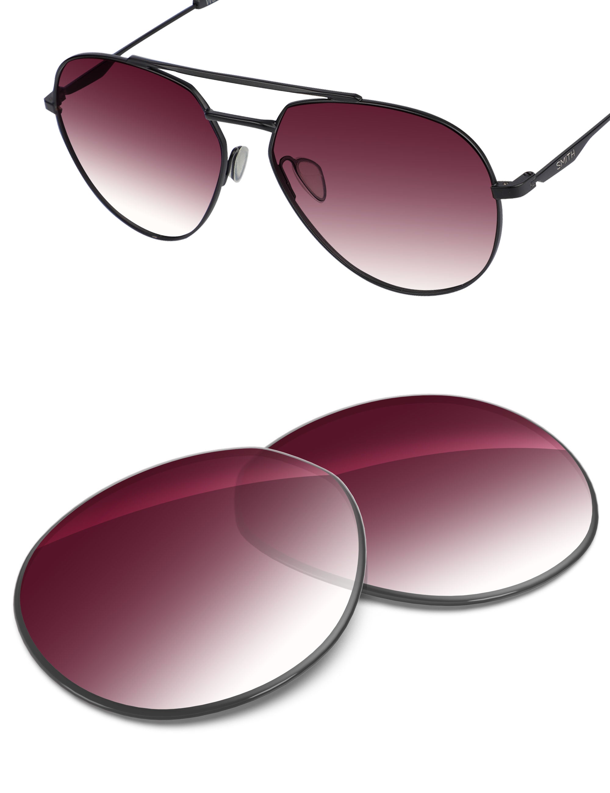 Wine Red Gradient-Non-Polarized