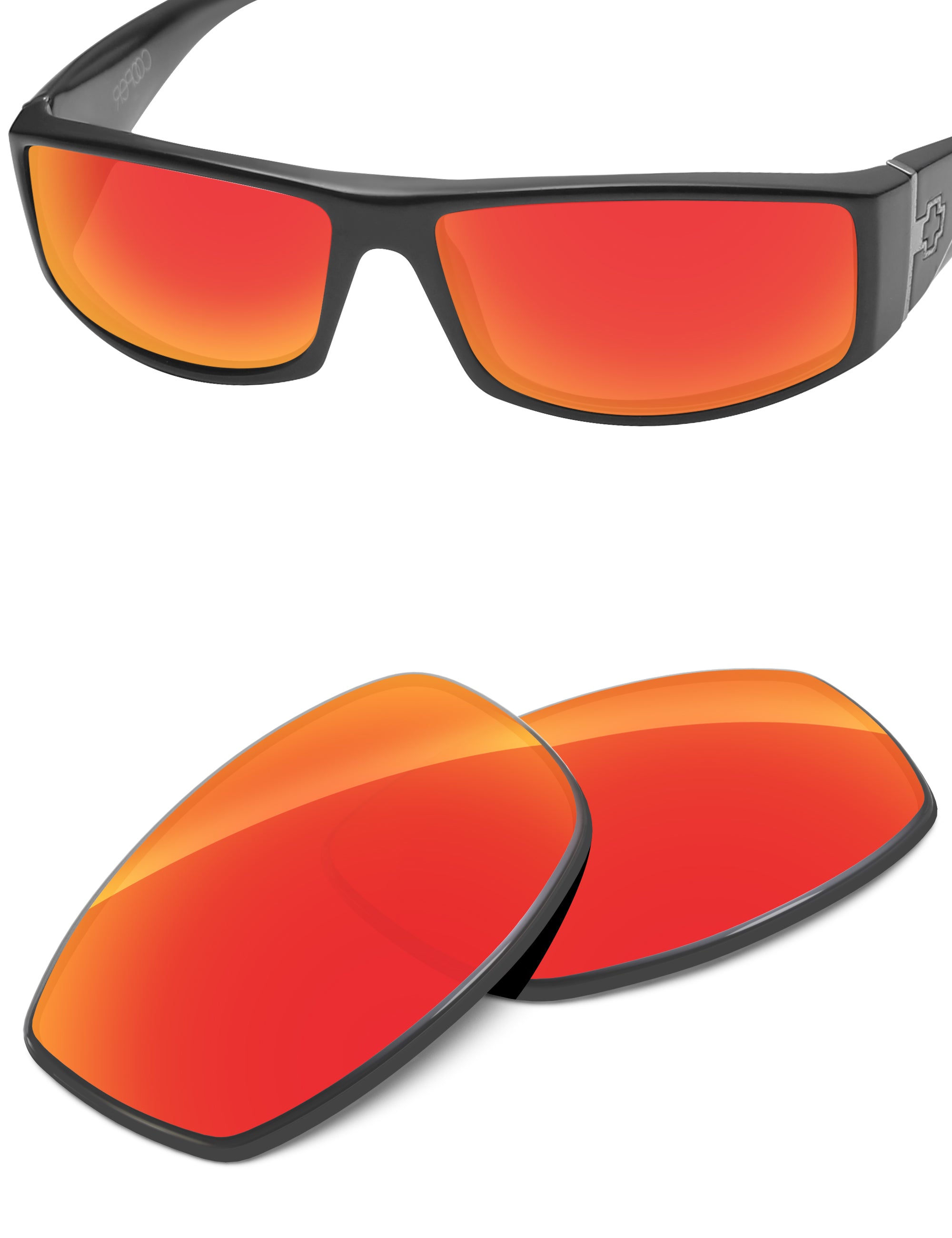 Fire Red FlashMirror™-Non-Polarized